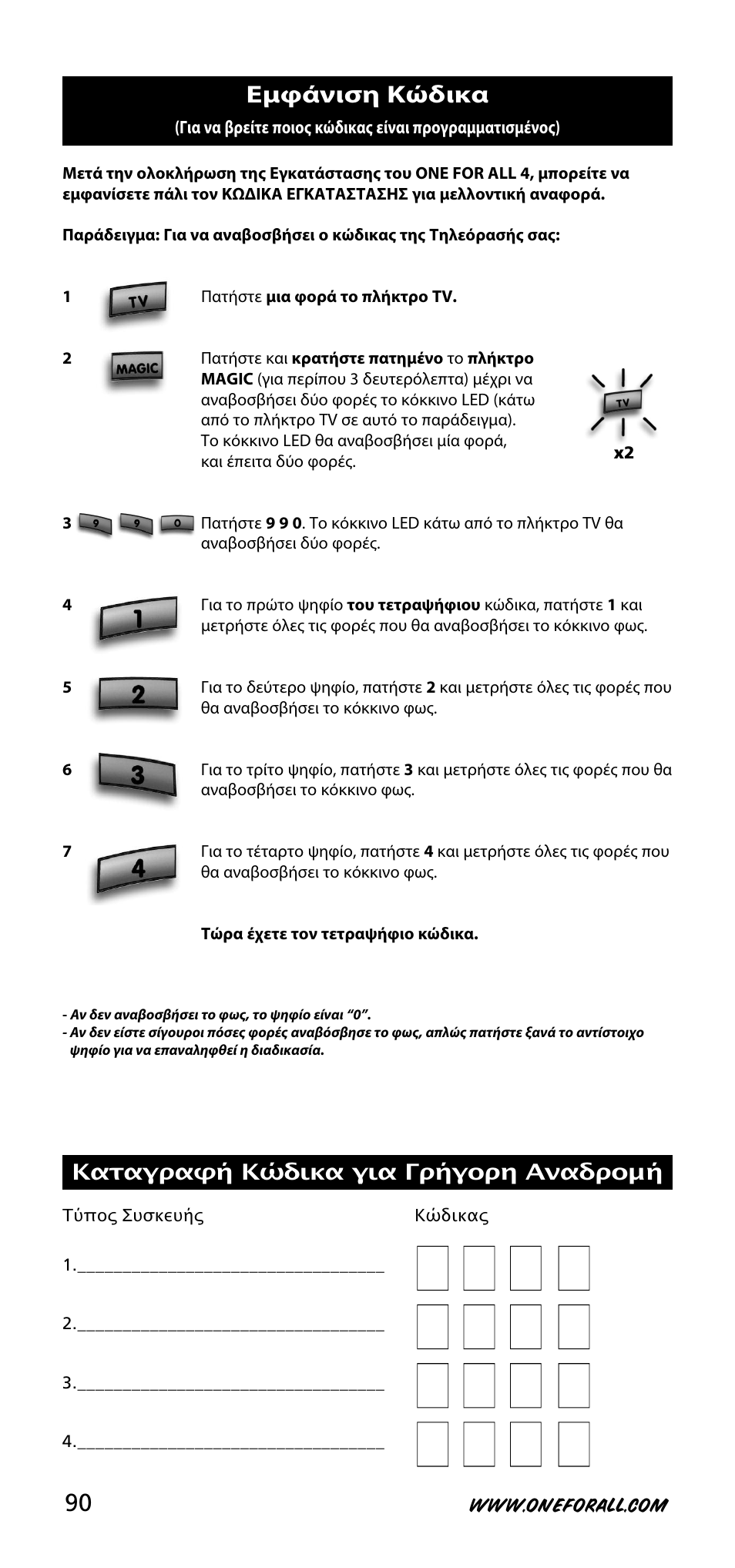 One for All URC-3740 User Manual | Page 90 / 186