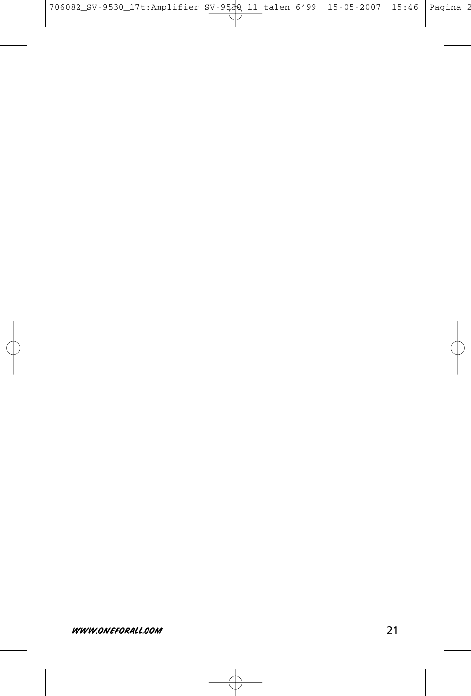 One for All SV-9530 User Manual | Page 23 / 26