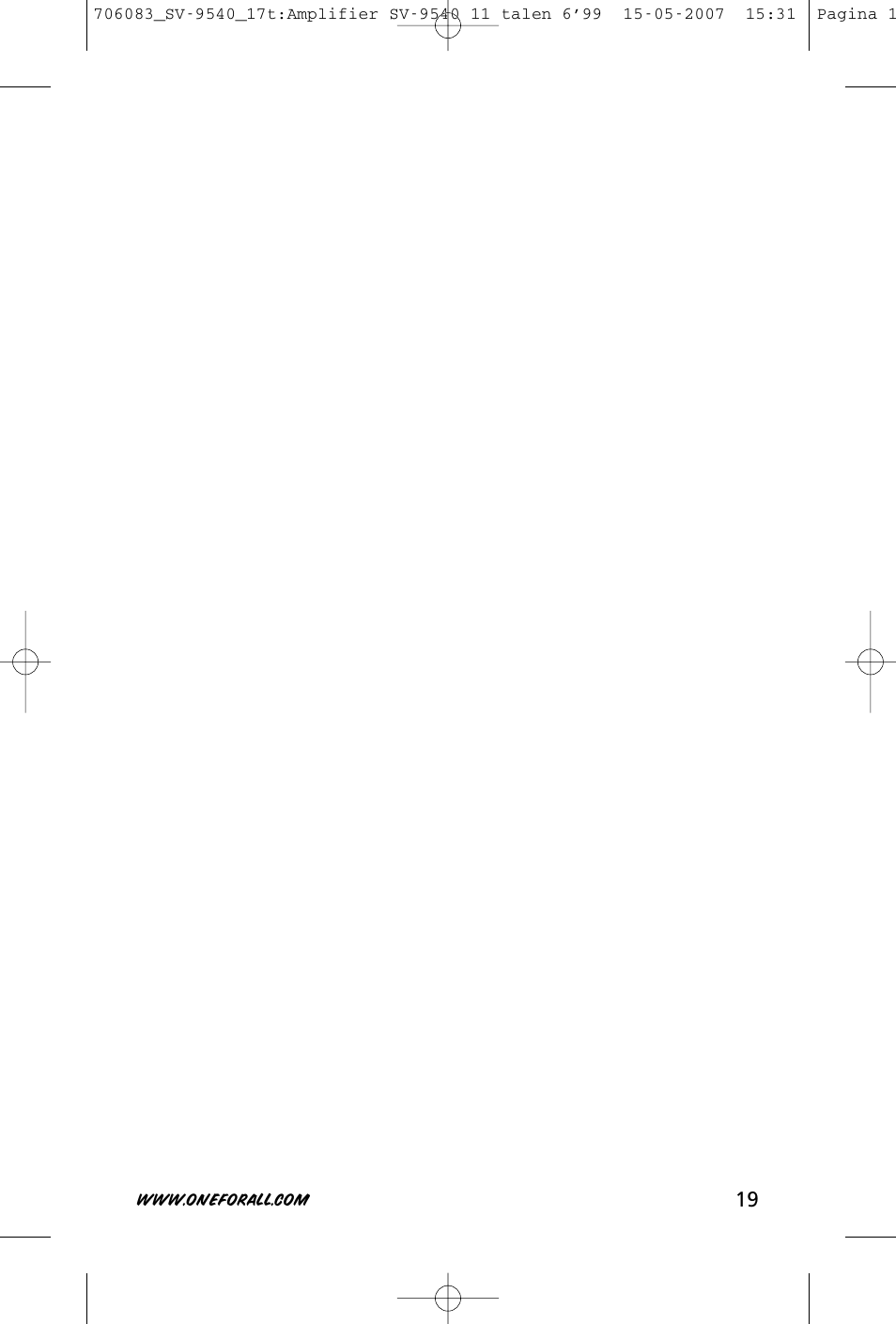 One for All SV-9540 User Manual | Page 21 / 26