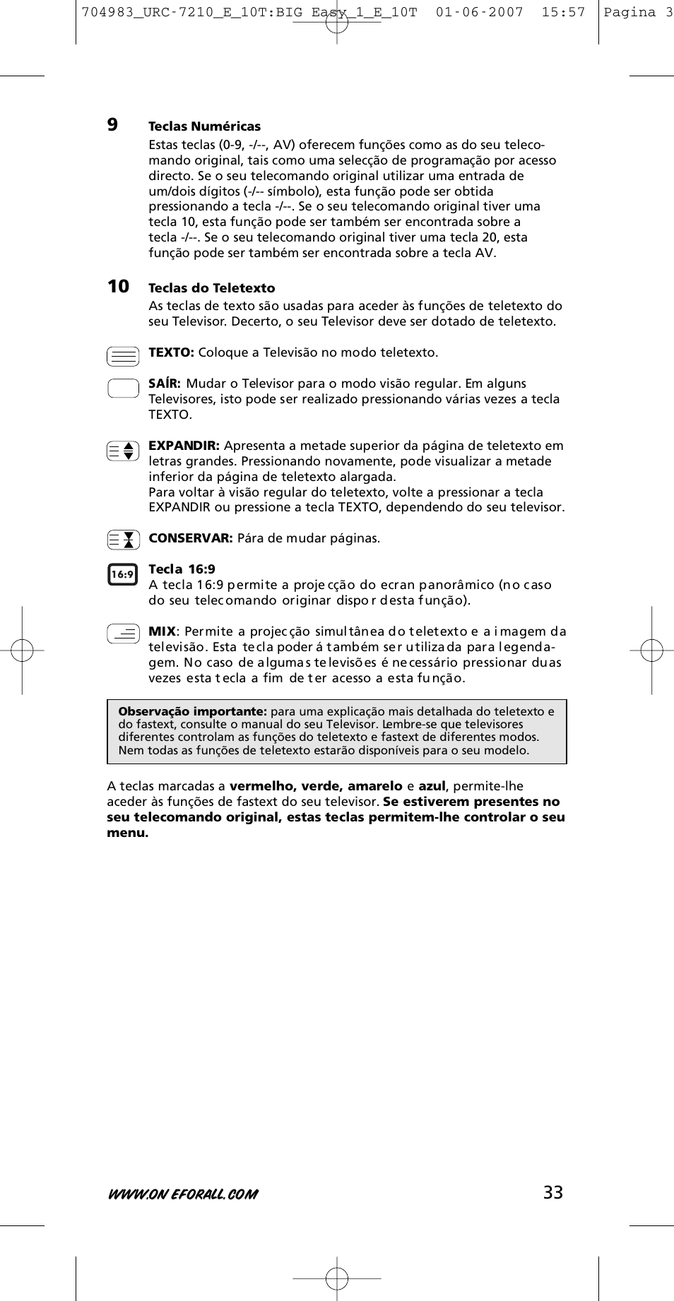 One for All URC-7210 User Manual | Page 33 / 86