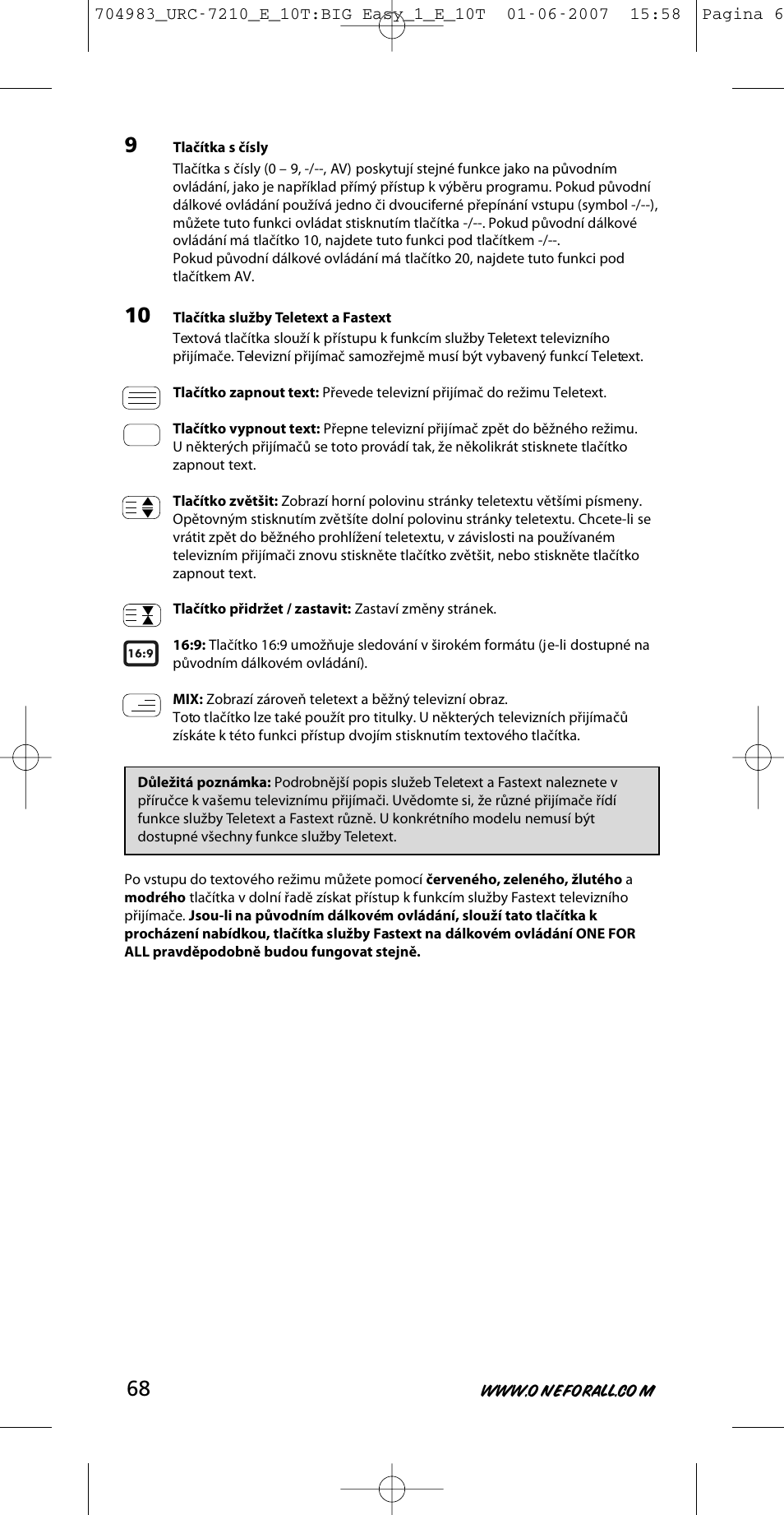 One for All URC-7210 User Manual | Page 68 / 86