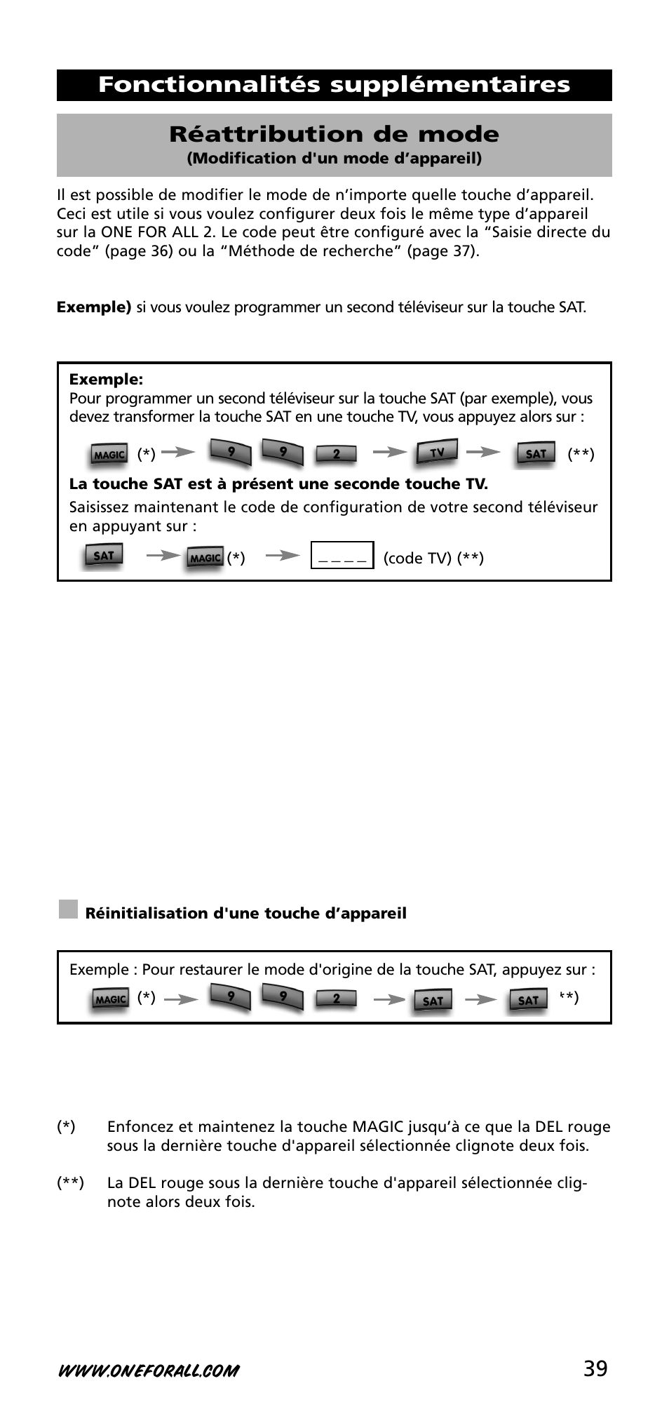 One for All URC-3720 User Manual | Page 39 / 166