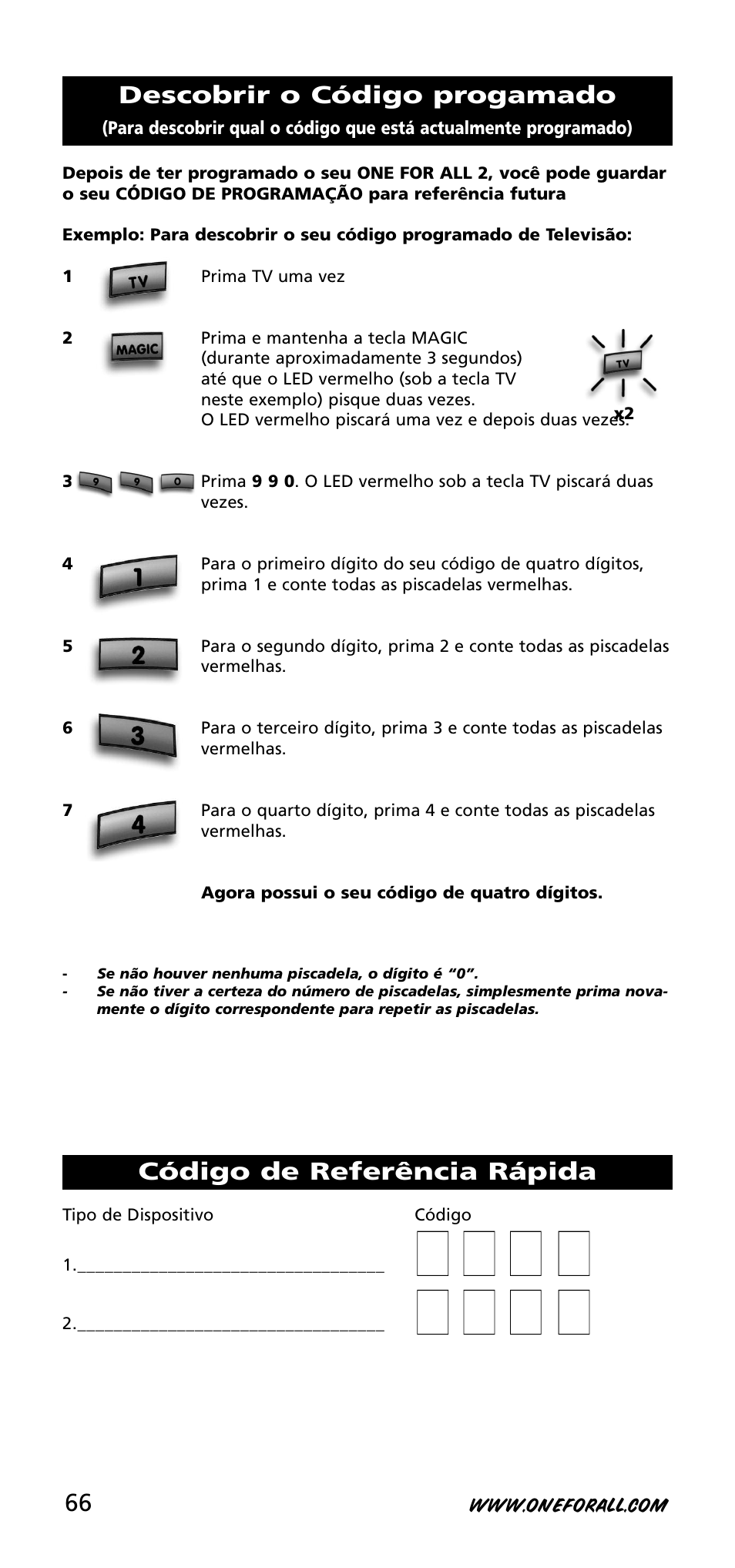 One for All URC-3720 User Manual | Page 66 / 166