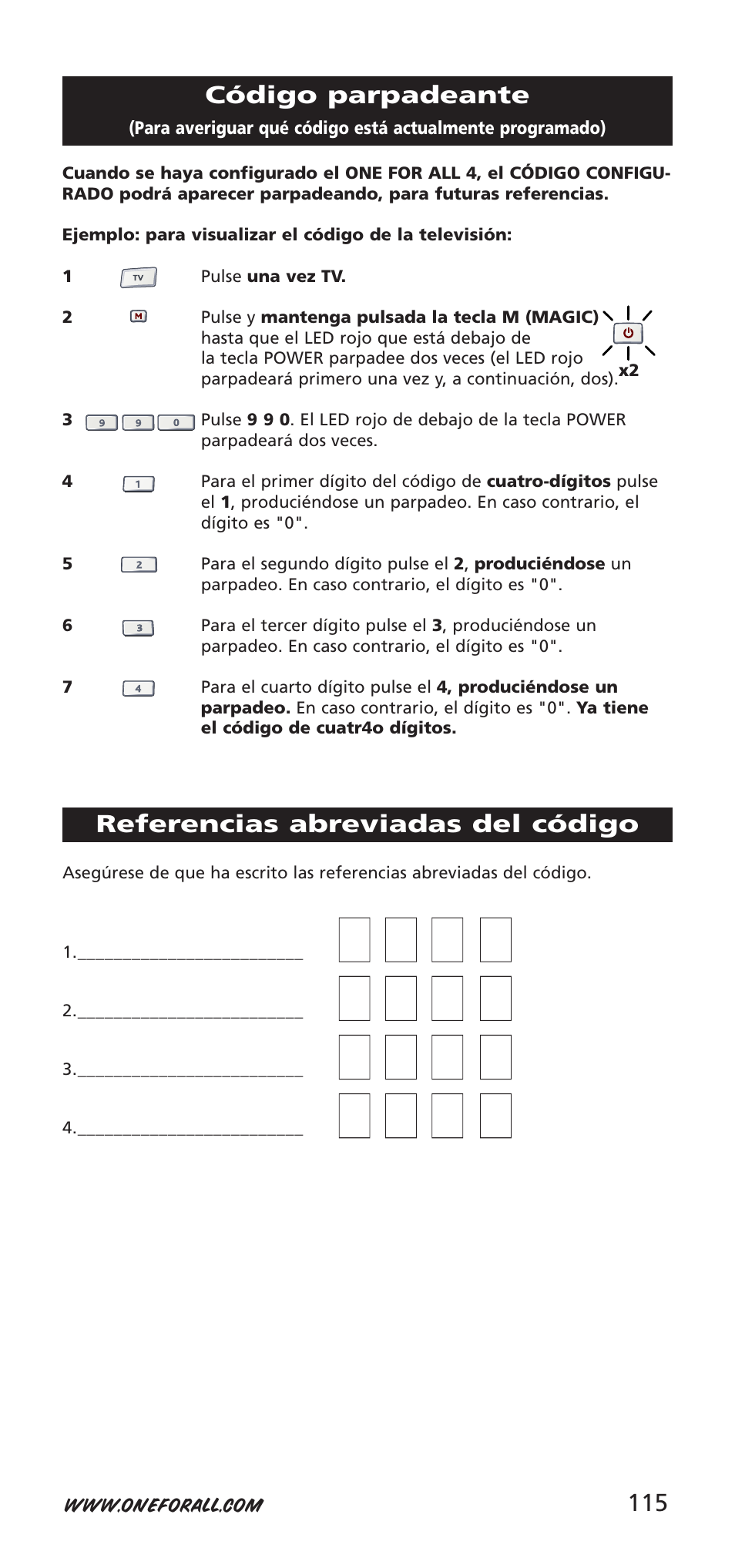 One for All URC-7940 User Manual | Page 115 / 148