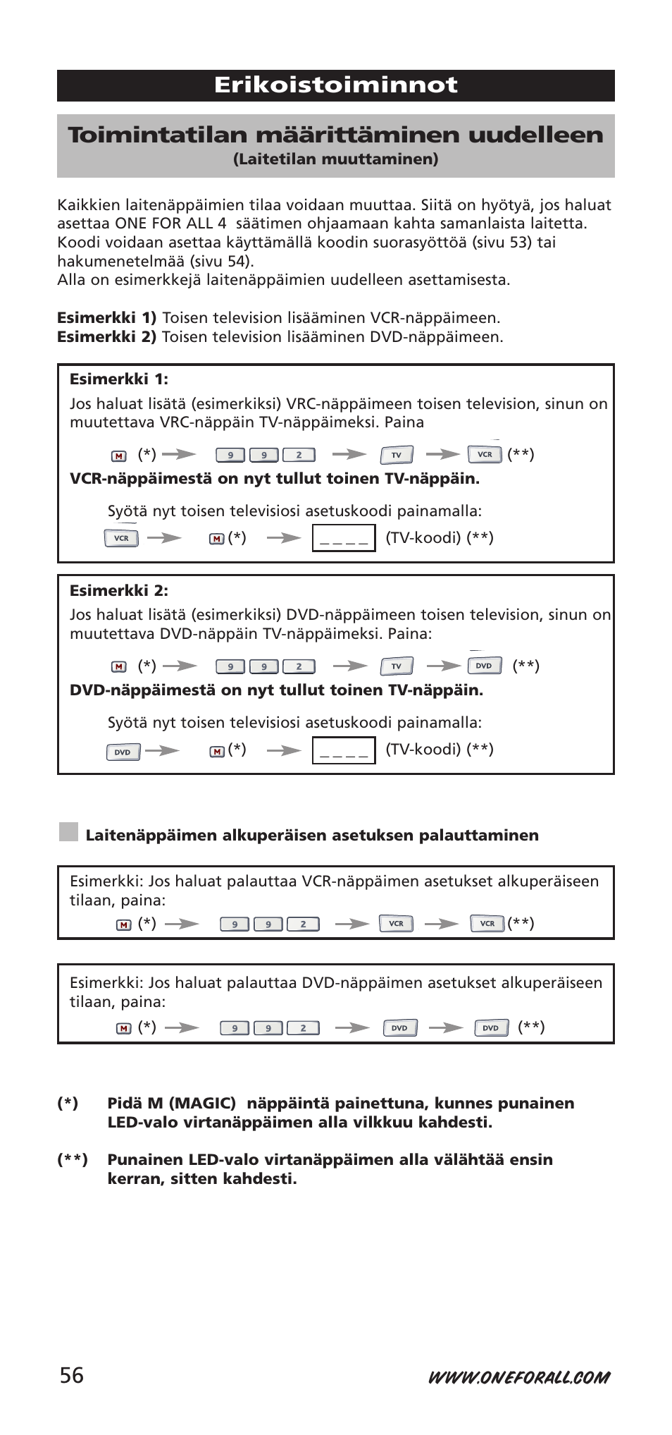 One for All URC-7940 User Manual | Page 56 / 148