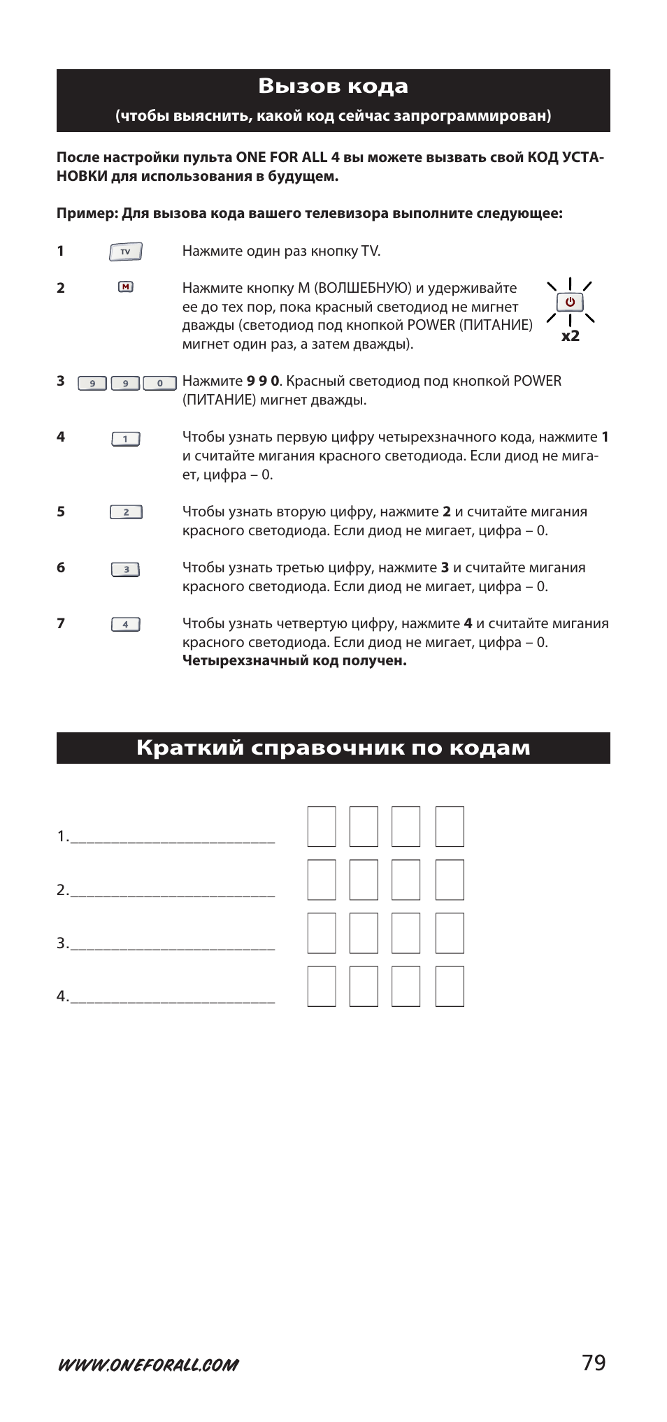 One for All URC-7940 User Manual | Page 79 / 148
