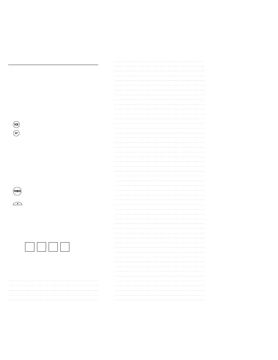 Programming vcr control, Setup codes for vcrs | One for All URC 4080 User Manual | Page 7 / 19