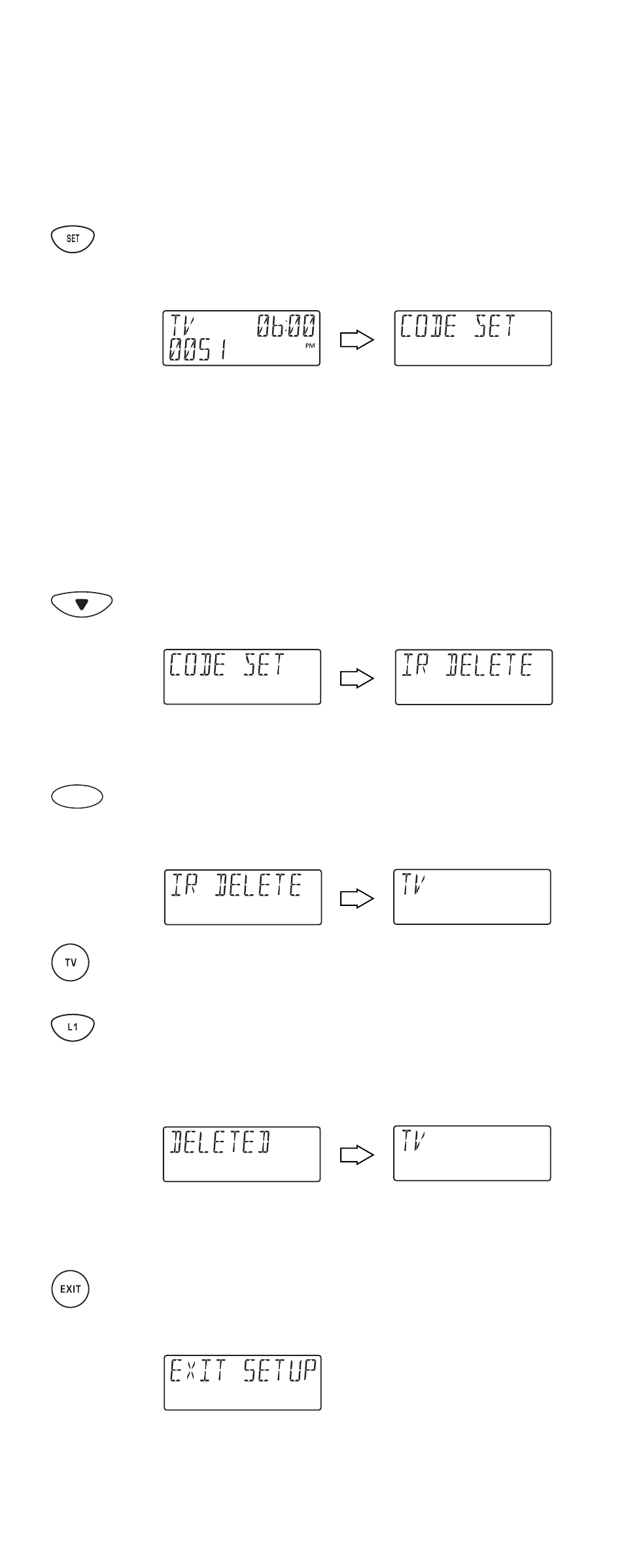 Deleting a function from a learning key | One for All (URC-8910) User Manual | Page 31 / 76