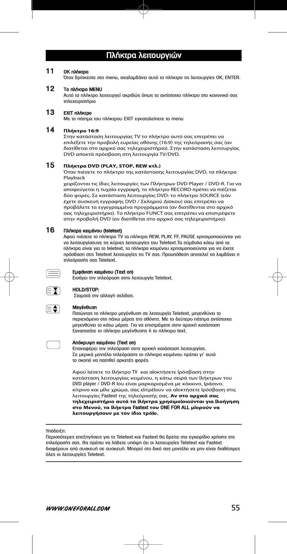 П п‹ ‹о ощщъ ъ· · п пв виищщф ф˘ ˘ъ ъб биит ту у | One for All URC-7721 User Manual | Page 55 / 116