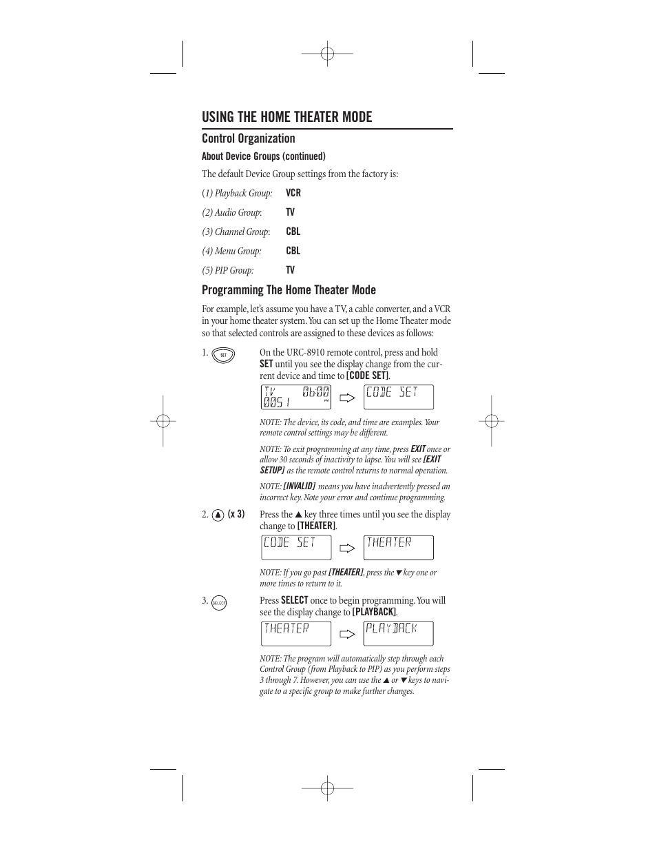 Using the home theater mode | One for All (URC-8910) User Manual | Page 31 / 77