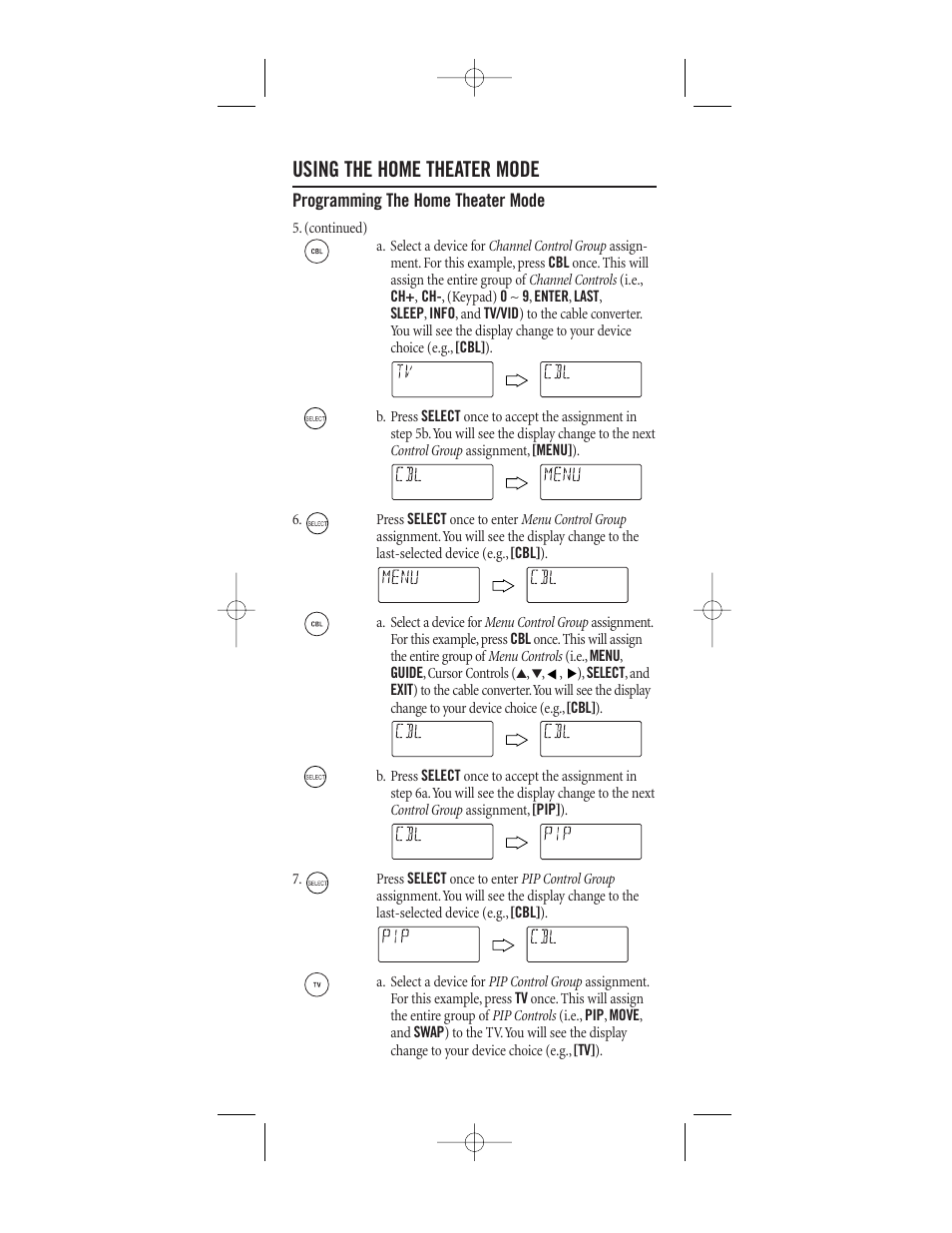 Using the home theater mode | One for All (URC-8910) User Manual | Page 33 / 77