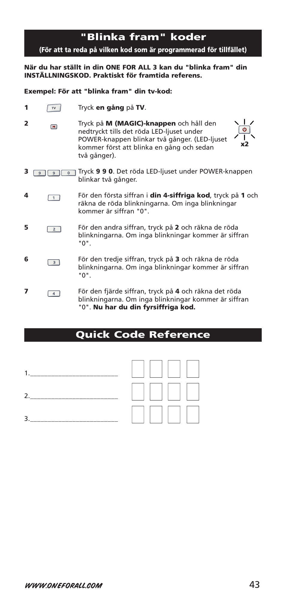 One for All URC-7955 User Manual | Page 43 / 144