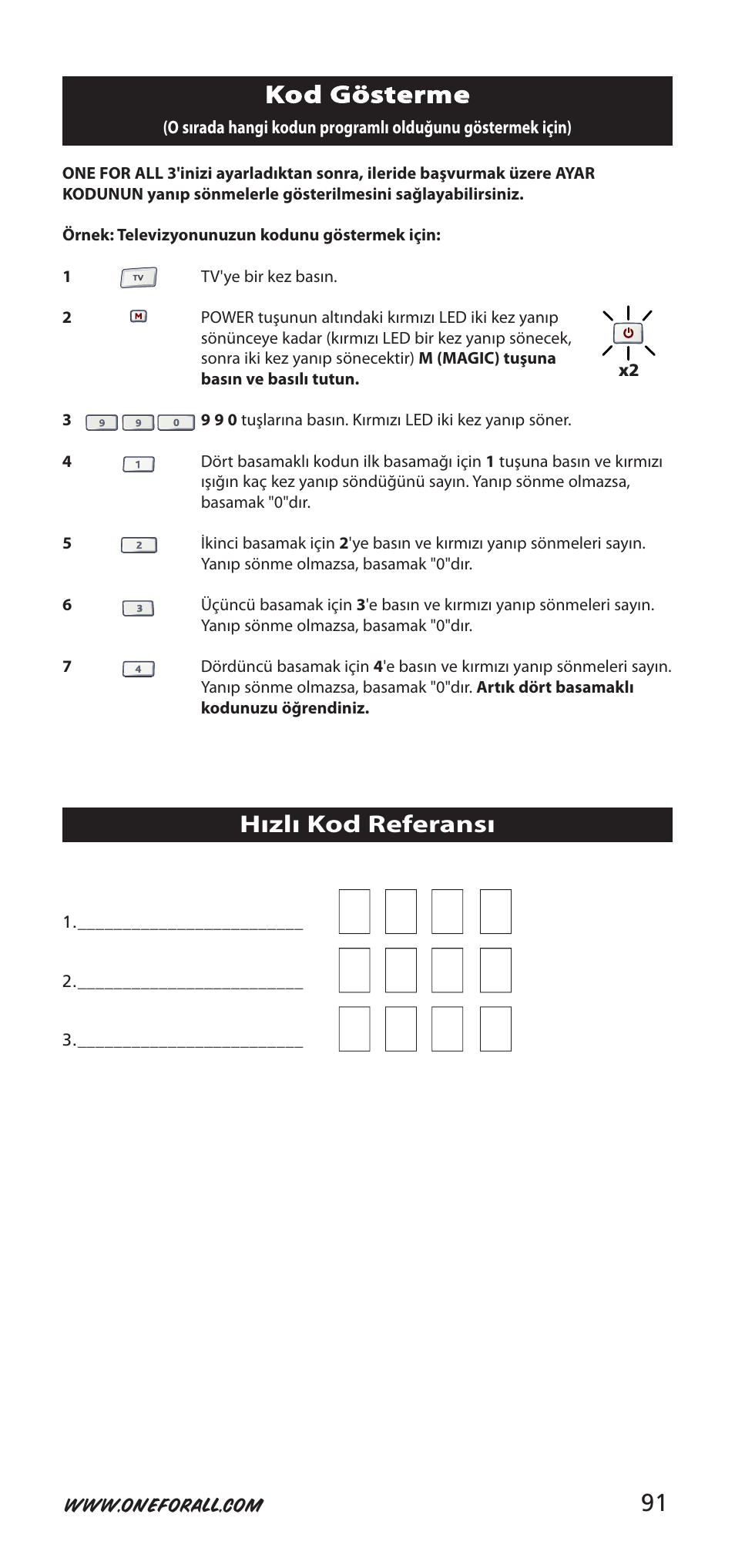 One for All URC-7955 User Manual | Page 91 / 144