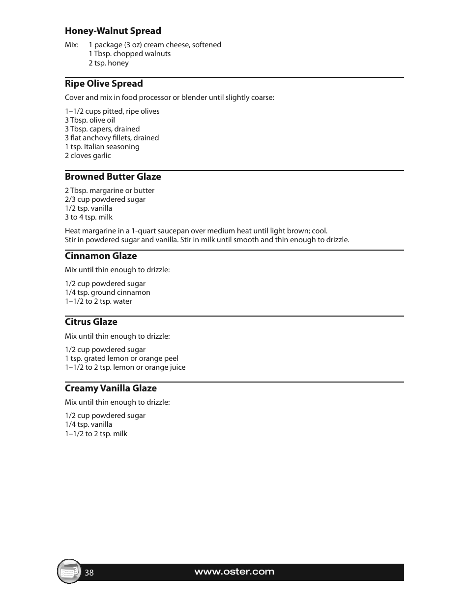 Oster EXPRESSBAKE CKSTBRTW20 User Manual | Page 38 / 80
