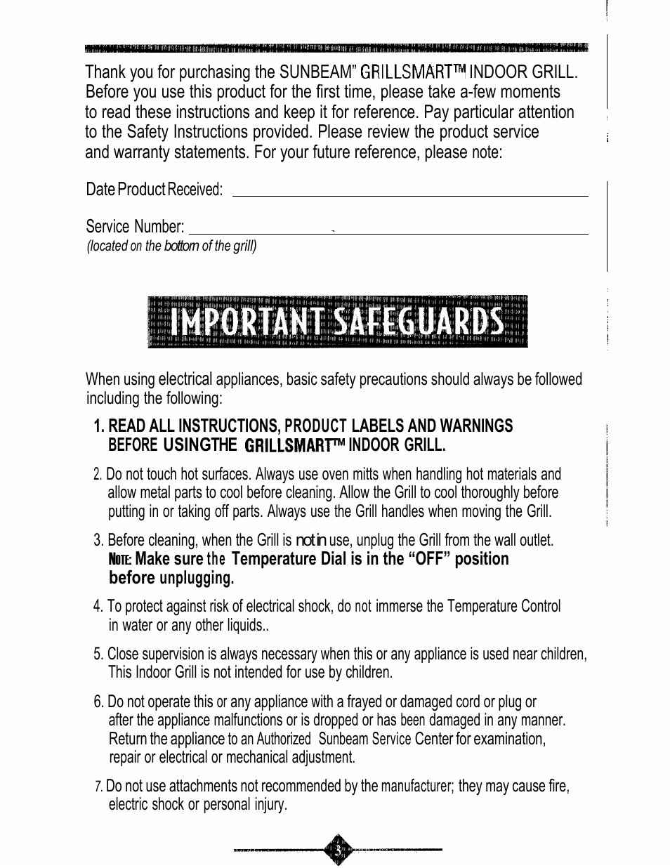 Oster 4766 User Manual | Page 2 / 32