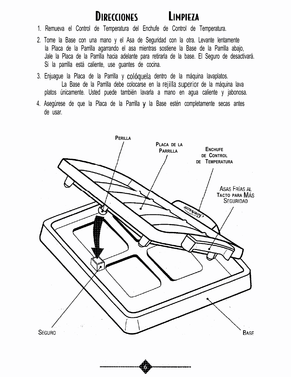 Para la | Oster 4766 User Manual | Page 20 / 32