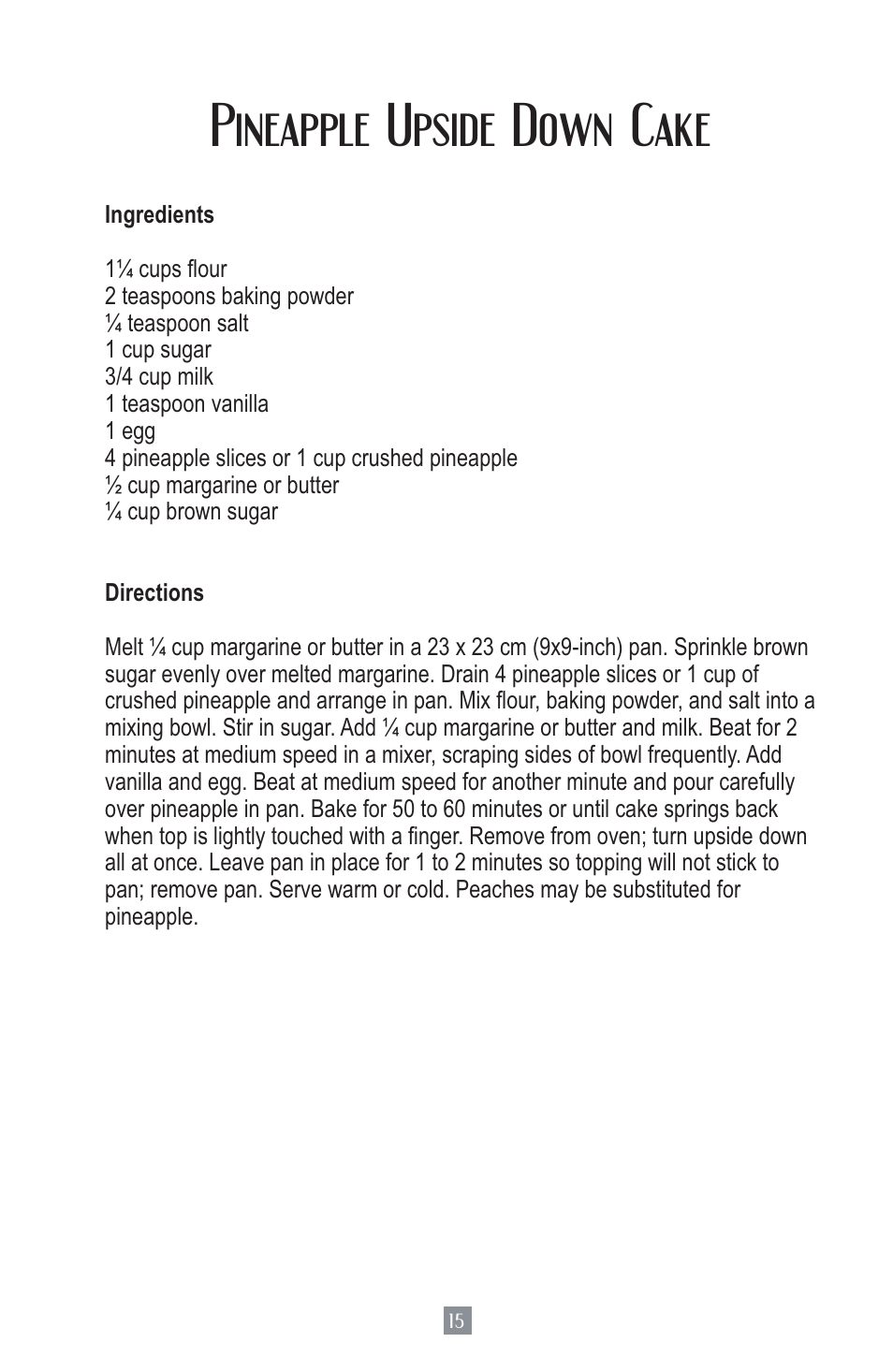 Pineapple upside down cake | Oster MIXMASTER 2700 User Manual | Page 16 / 66