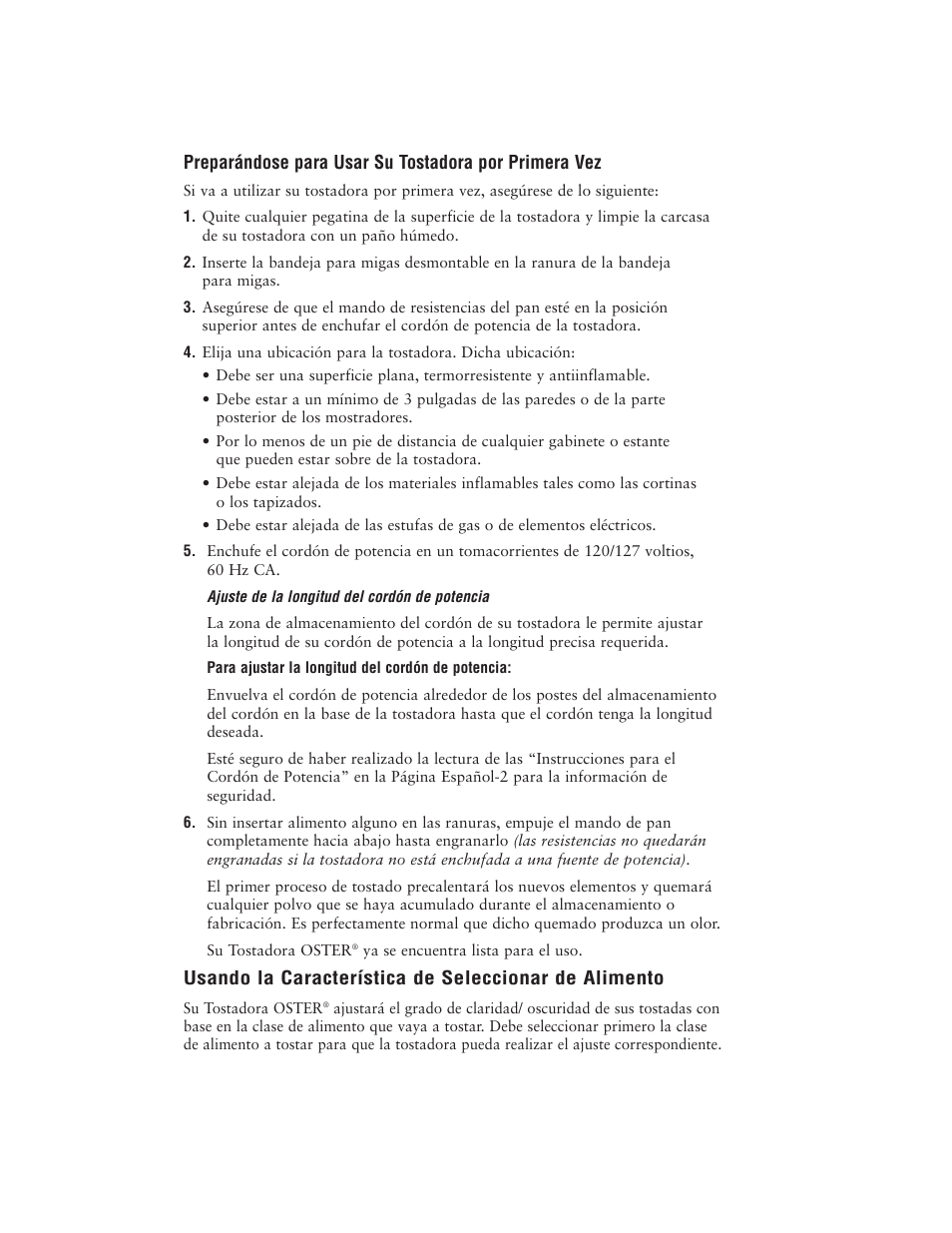 Oster 6382 User Manual | Page 12 / 24