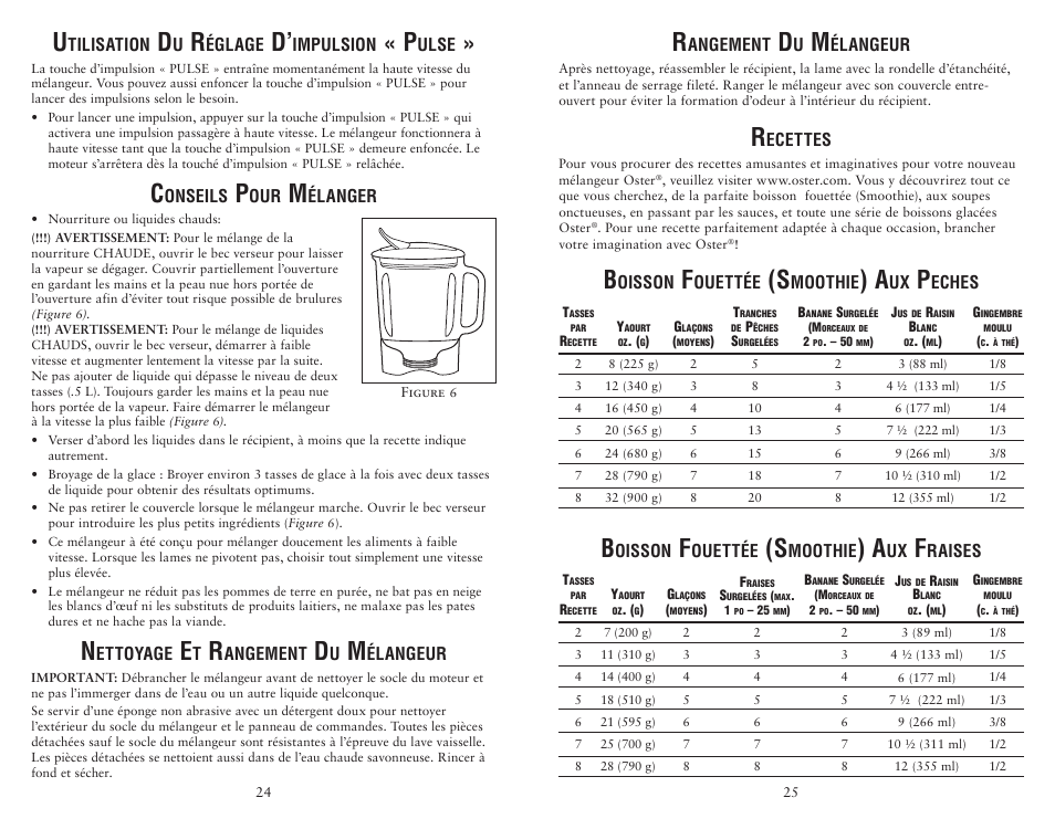 Oster 135518 User Manual | Page 24 / 32