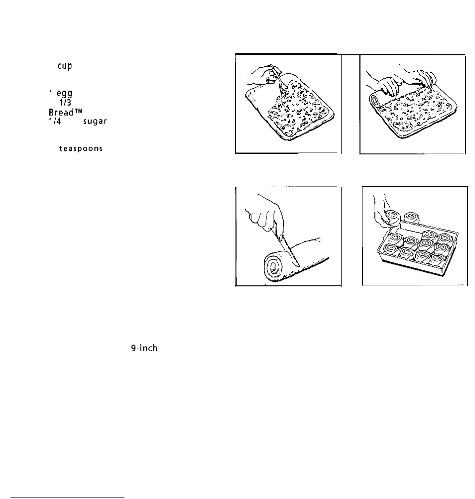 Cinnamon rolls | Oster deluxe bread and dough maker User Manual | Page 43 / 60