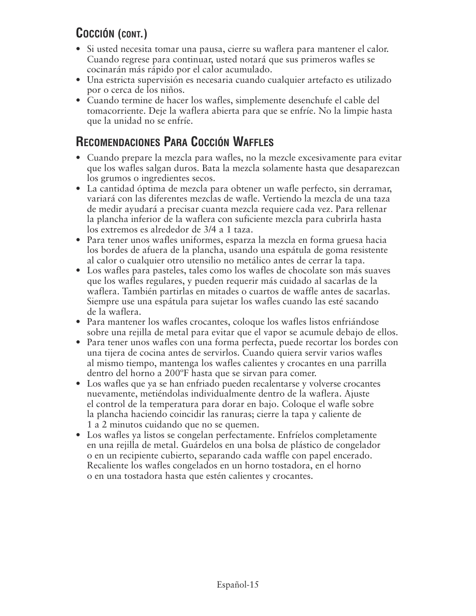 Oster 135018 User Manual | Page 16 / 24