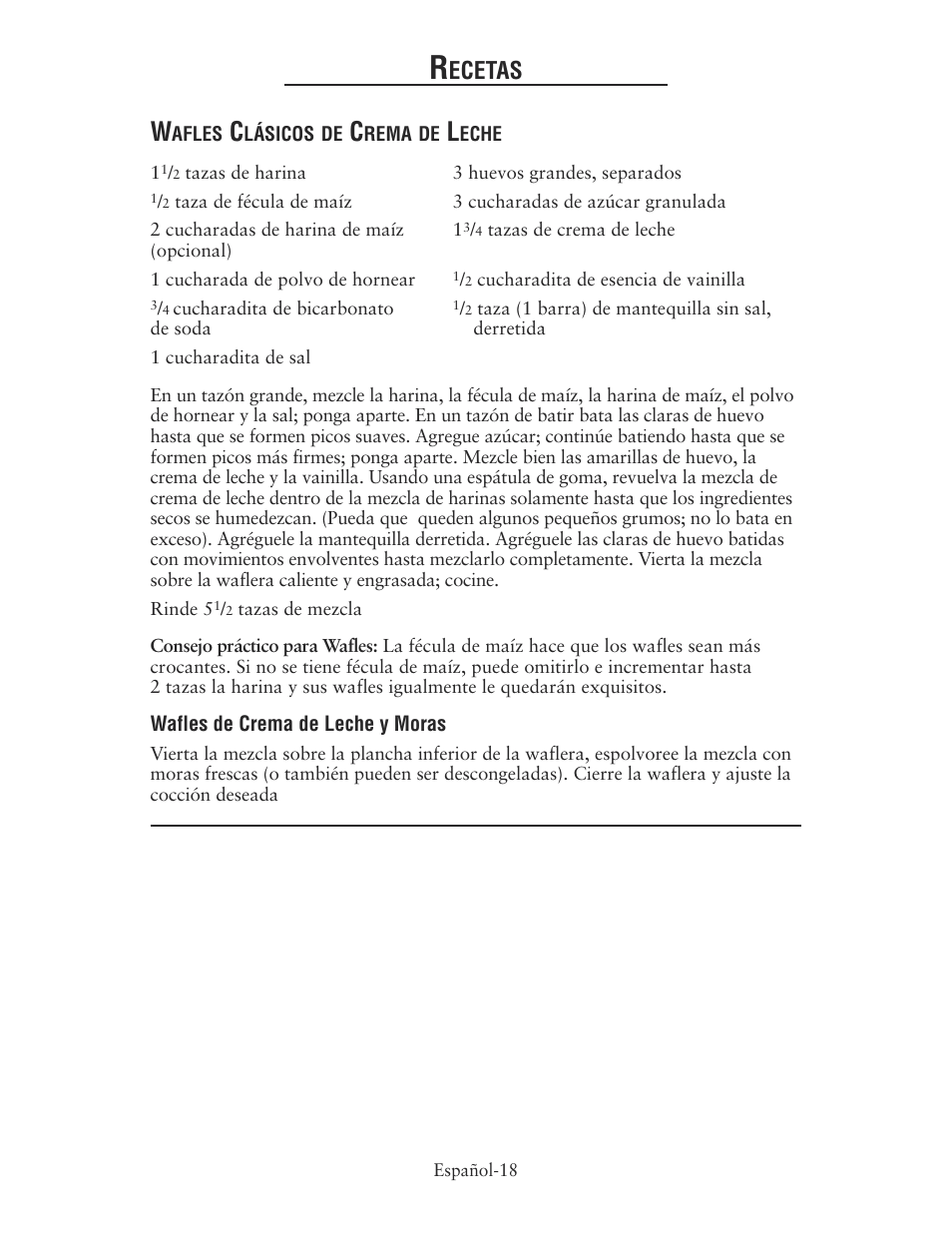 Ecetas | Oster 135018 User Manual | Page 19 / 24