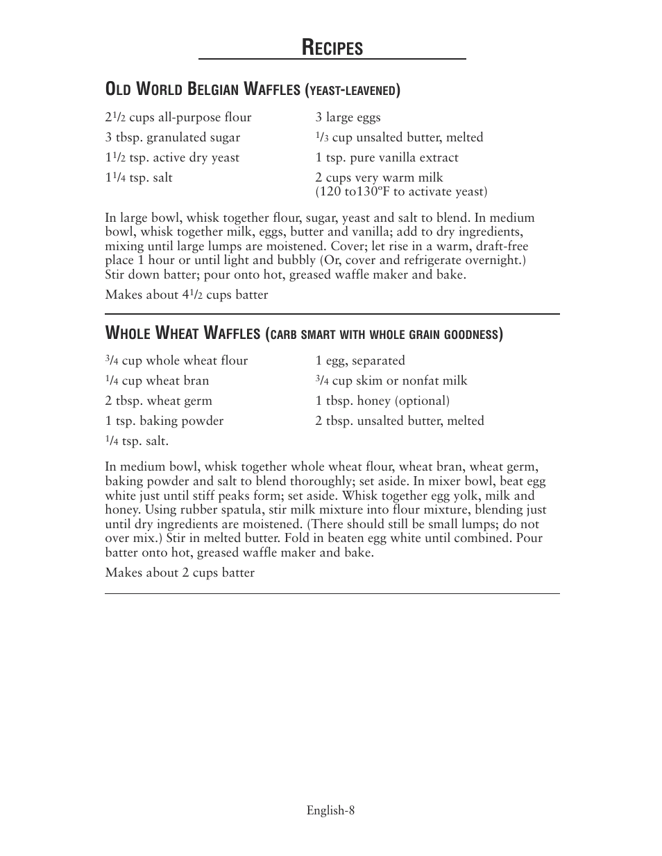 Ecipes | Oster 135018 User Manual | Page 9 / 24