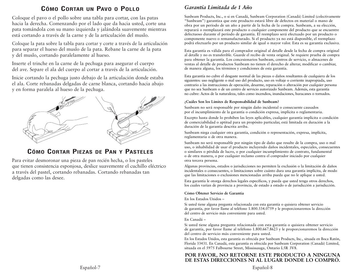 Oster 2802 User Manual | Page 8 / 12