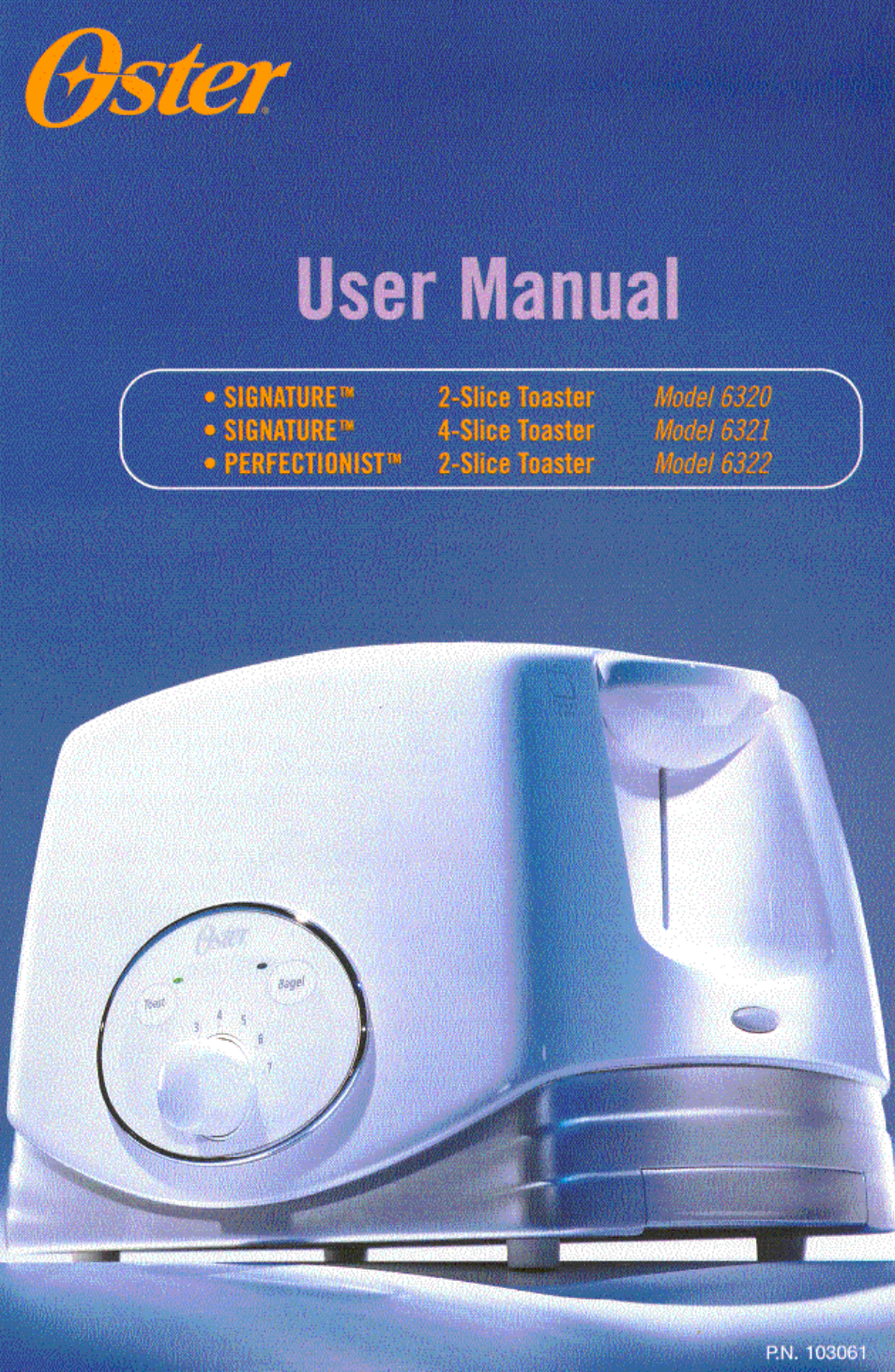Oster 6320 User Manual | 36 pages