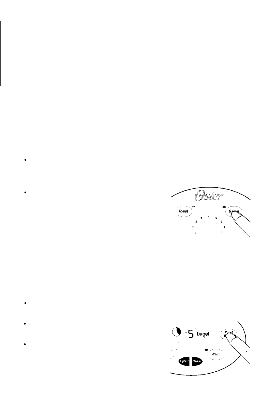 Using your toaster | Oster 6320 User Manual | Page 10 / 36