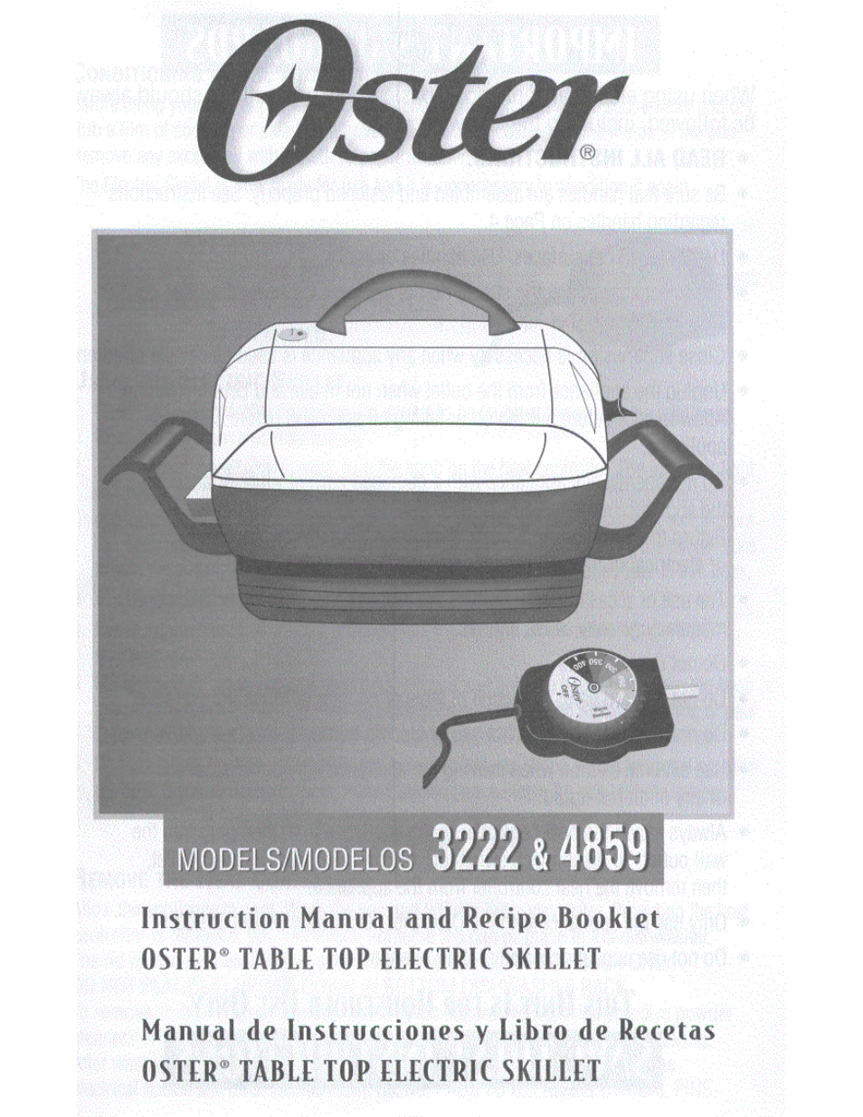 Oster 3222 User Manual | 52 pages