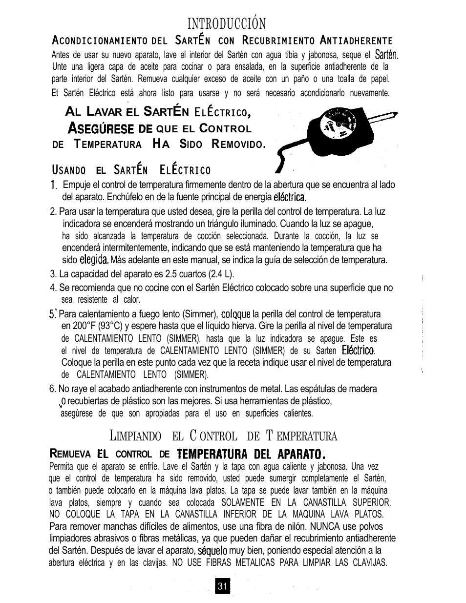 Introducción | Oster 3222 User Manual | Page 31 / 52