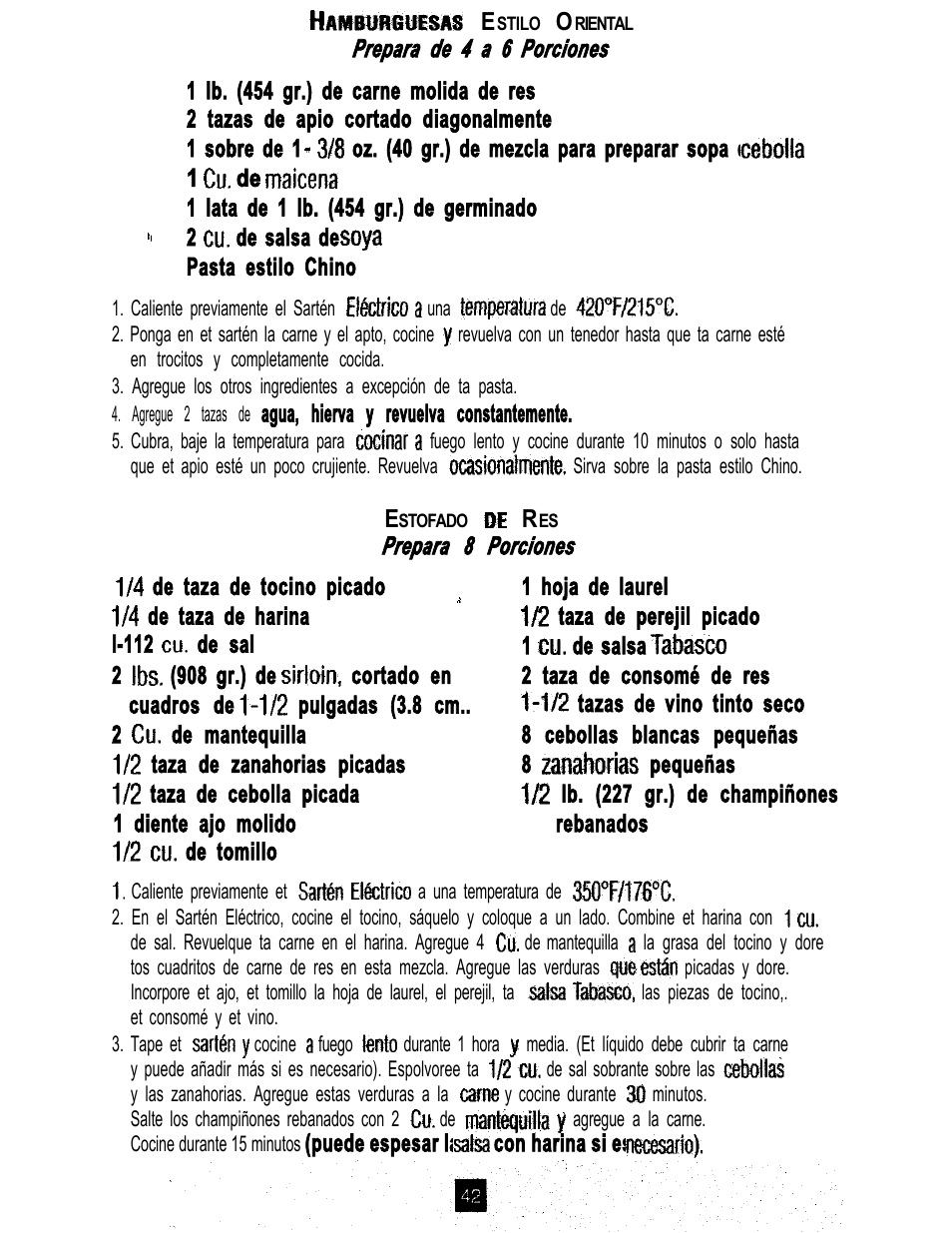 Oster 3222 User Manual | Page 42 / 52