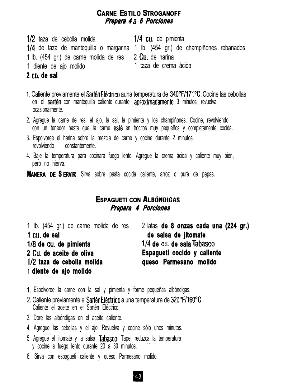 Oster 3222 User Manual | Page 43 / 52