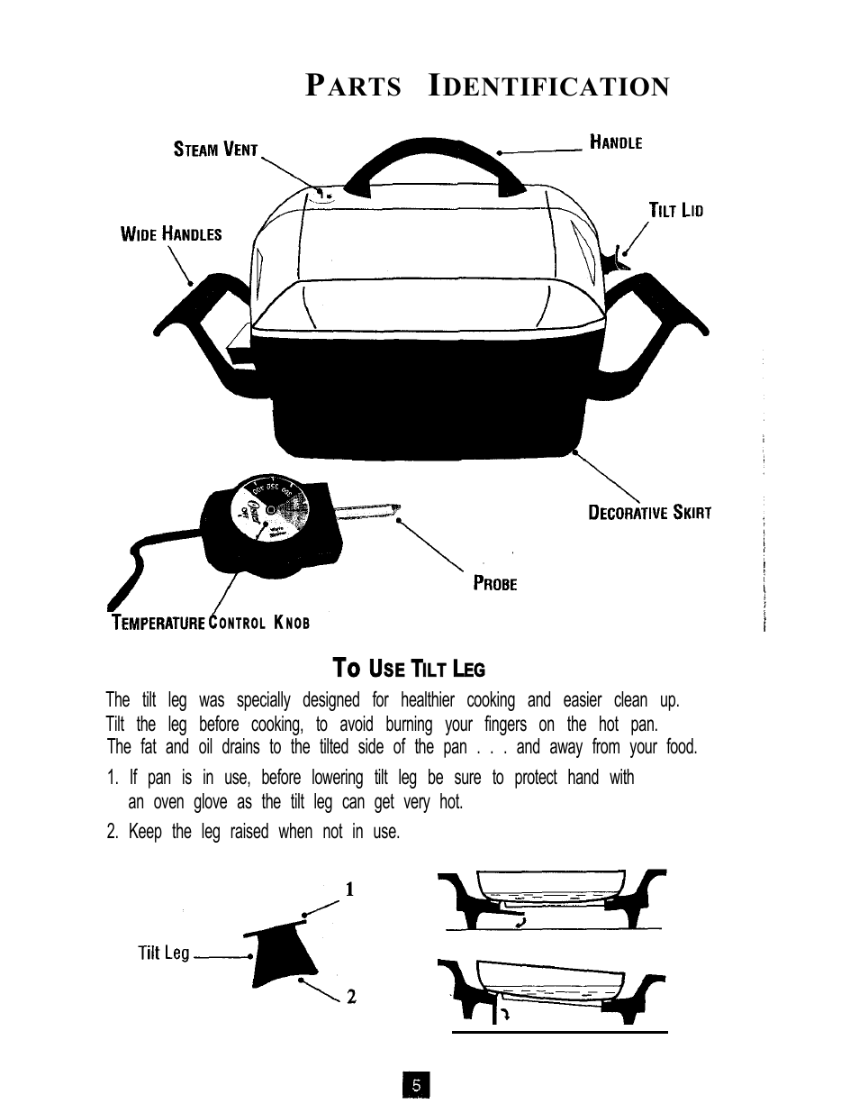 Arts, Dentification | Oster 3222 User Manual | Page 5 / 52