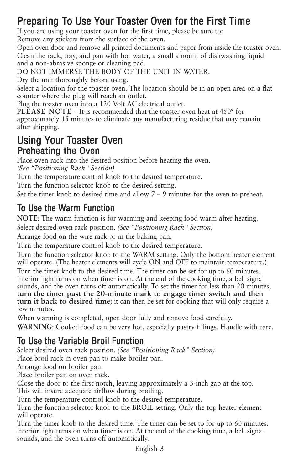 Oster 6056 User Manual | Page 4 / 24