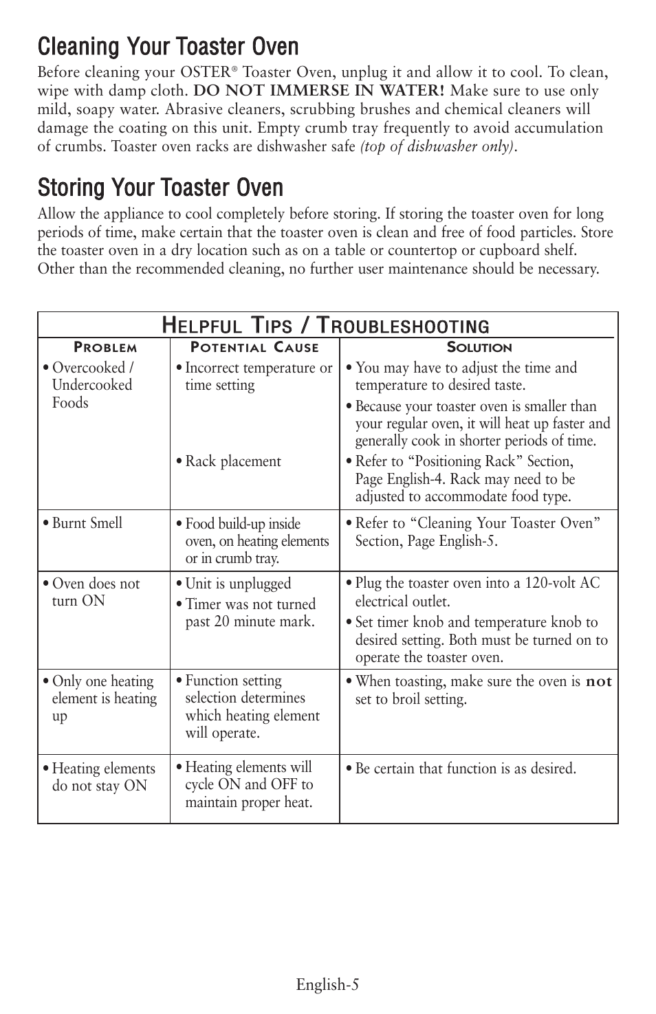 Oster 6056 User Manual | Page 6 / 24