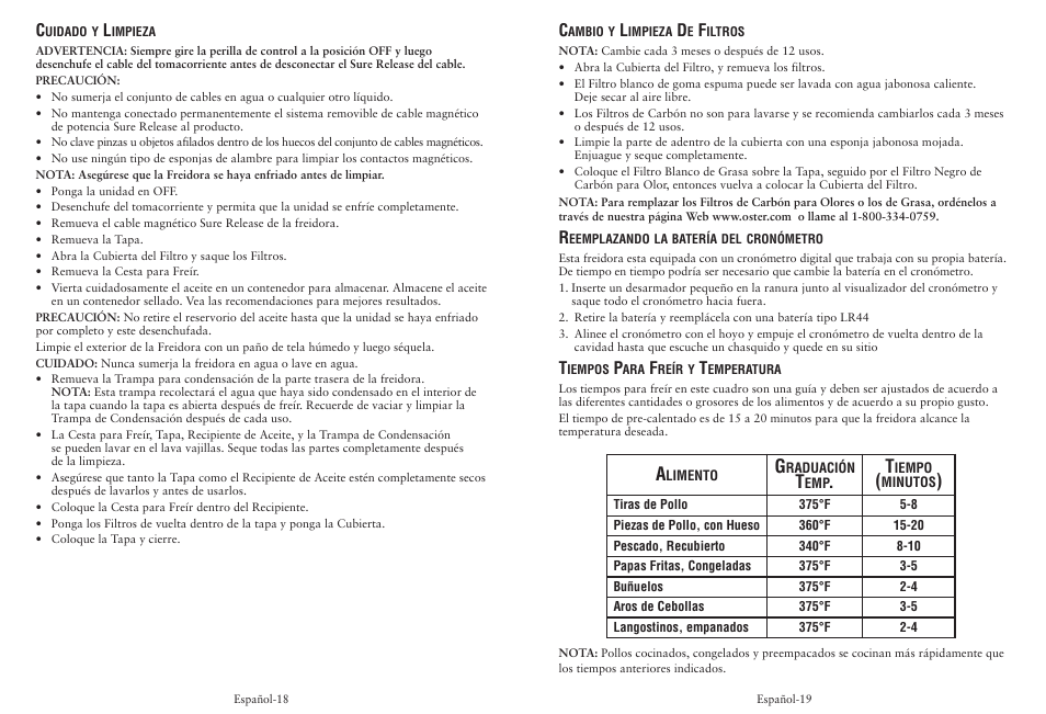 Oster CKSTDFFM40 User Manual | Page 10 / 12