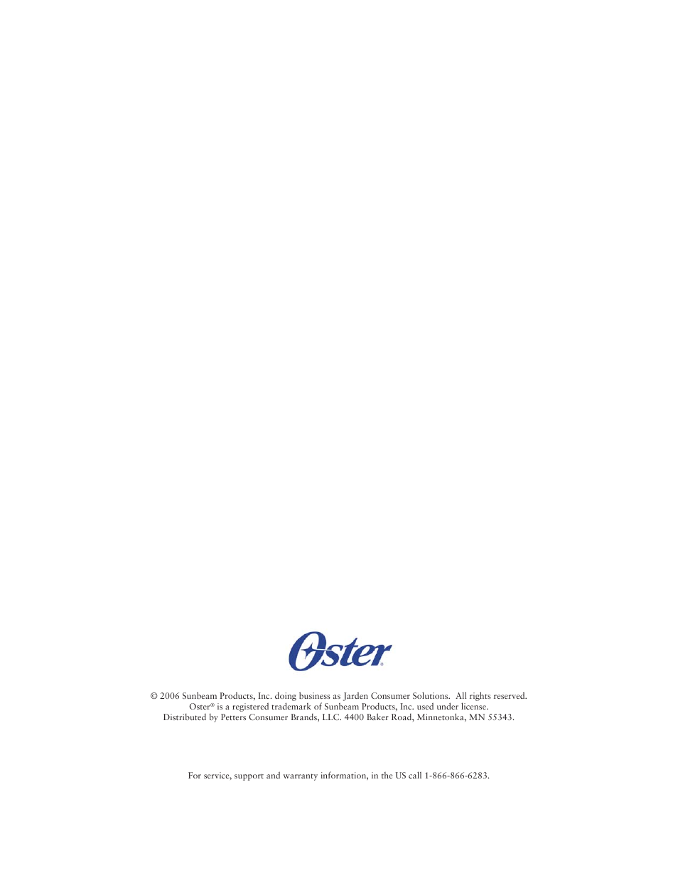 Oster OTM1101GBS User Manual | Page 15 / 15