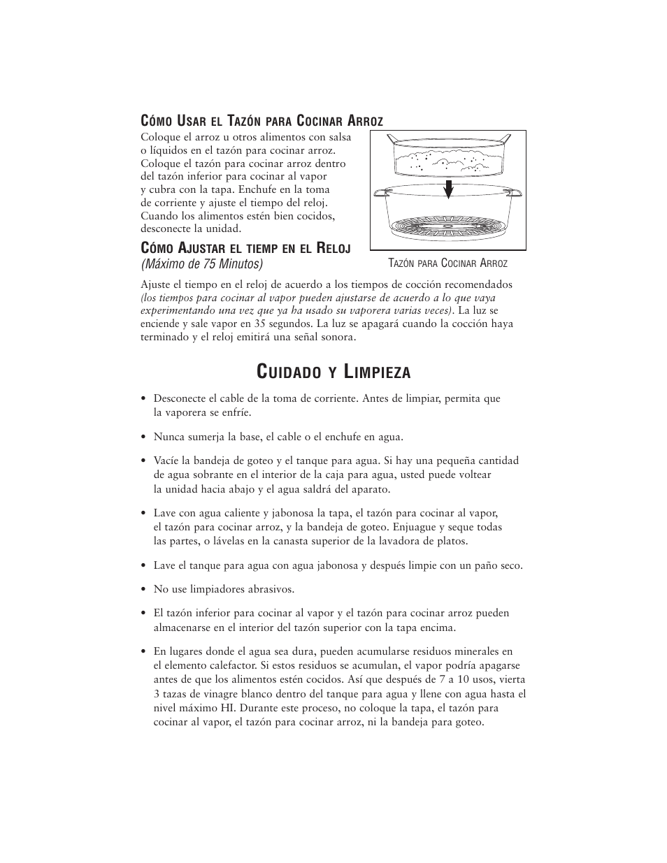 Uidado y, Impieza | Oster 5711 User Manual | Page 16 / 23