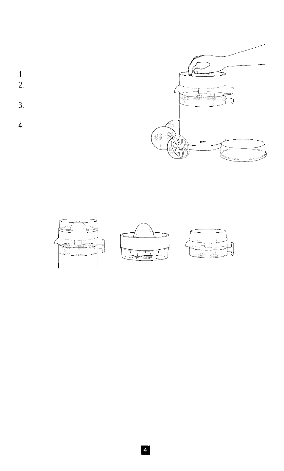 Cover, Uicer, Are and | Aintenance, Cleaning | Oster 3183 User Manual | Page 4 / 6