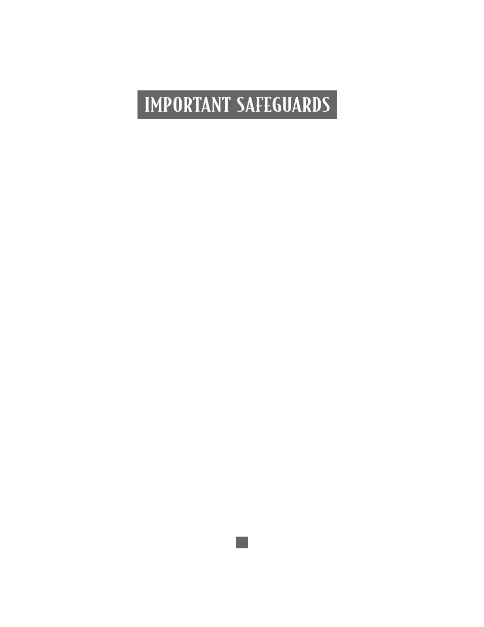 Important safeguards | Oster 6210 User Manual | Page 2 / 36