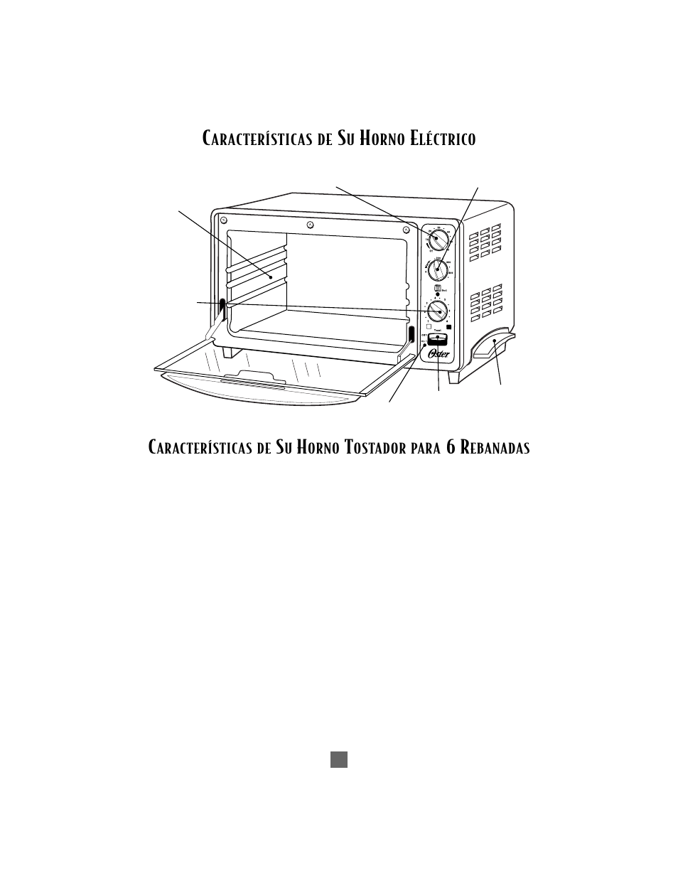 Aracterísticas de, Orno, Léctrico | Oster 6210 User Manual | Page 24 / 36