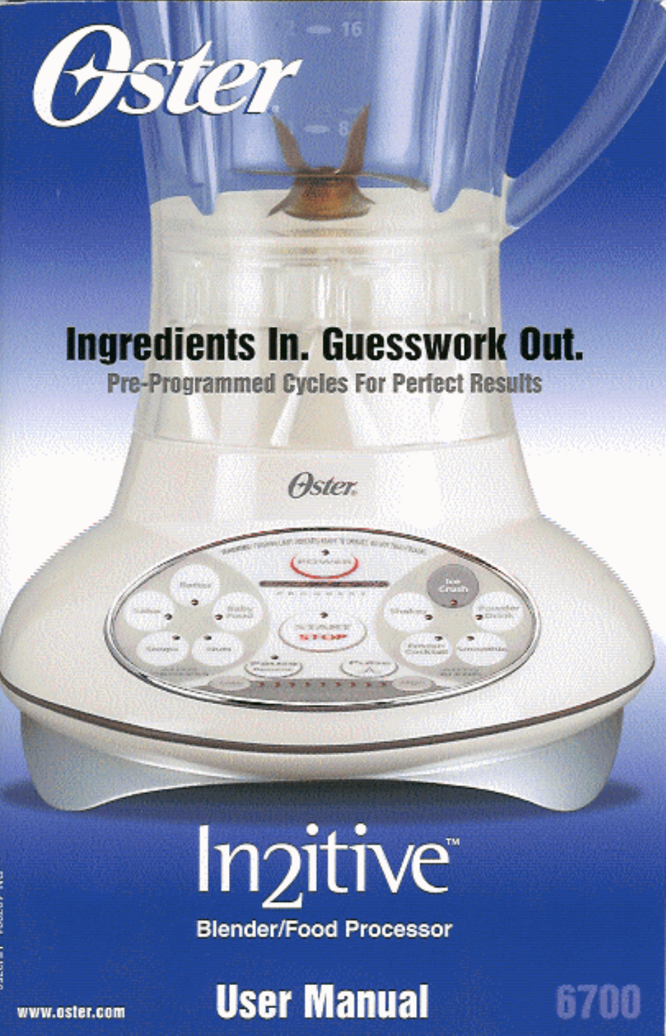 Oster In2itive User Manual | 41 pages