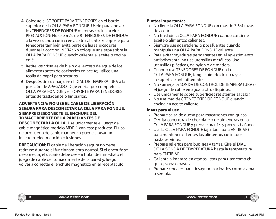 Oster 135659 User Manual | Page 16 / 24