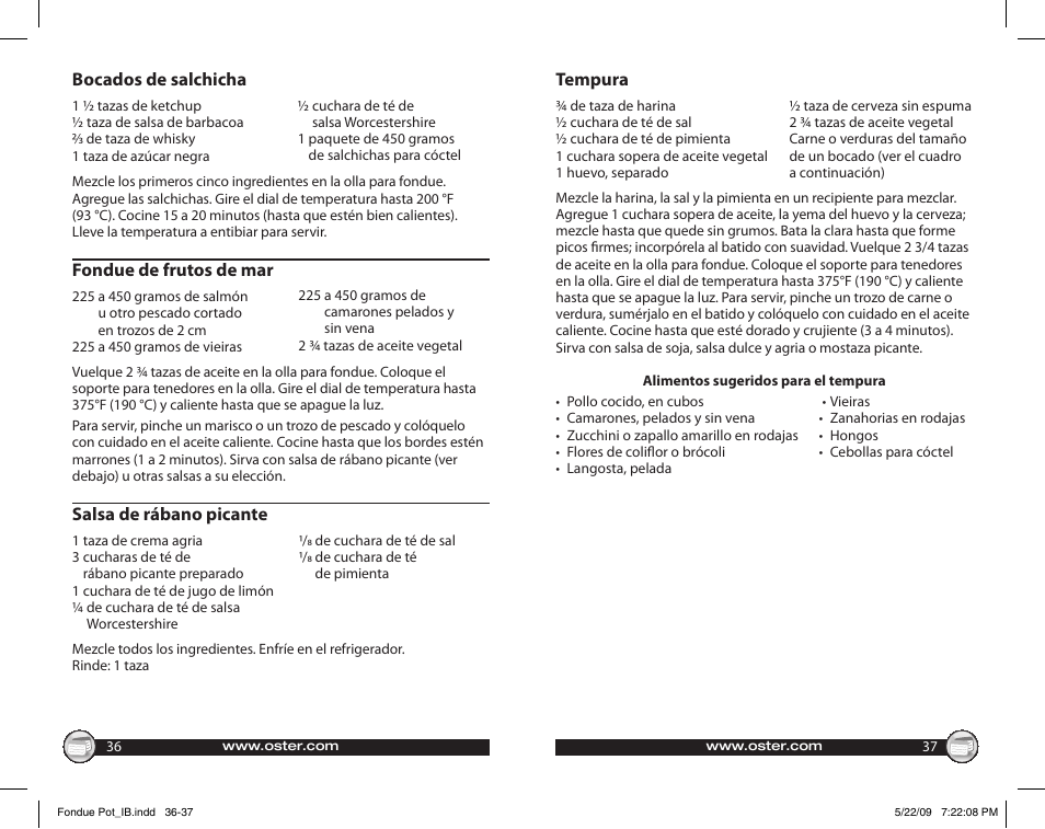 Oster 135659 User Manual | Page 19 / 24