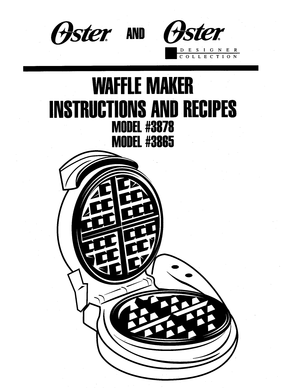 Oster 3878 User Manual | 12 pages