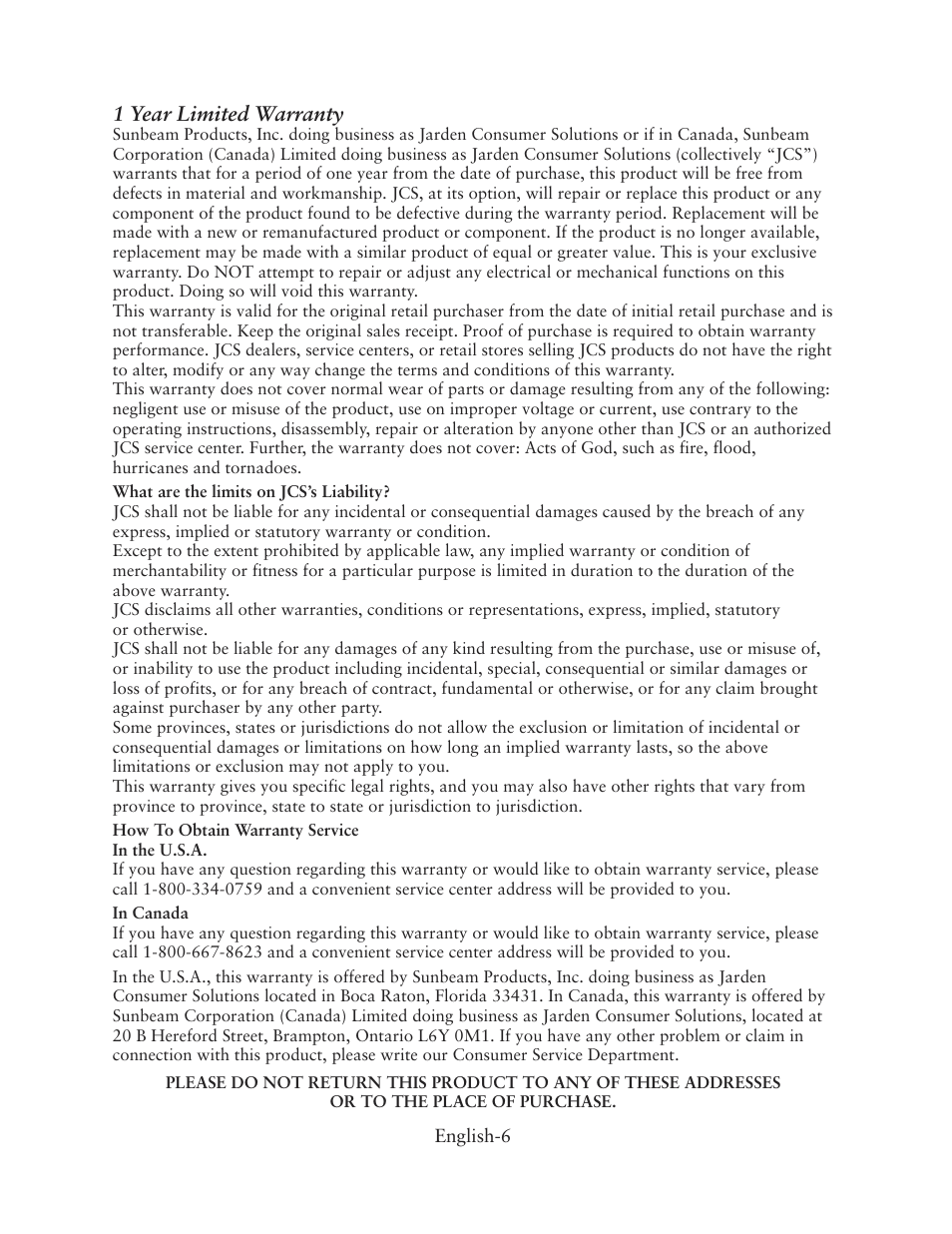 Oster CKSTBUDS00 User Manual | Page 6 / 12