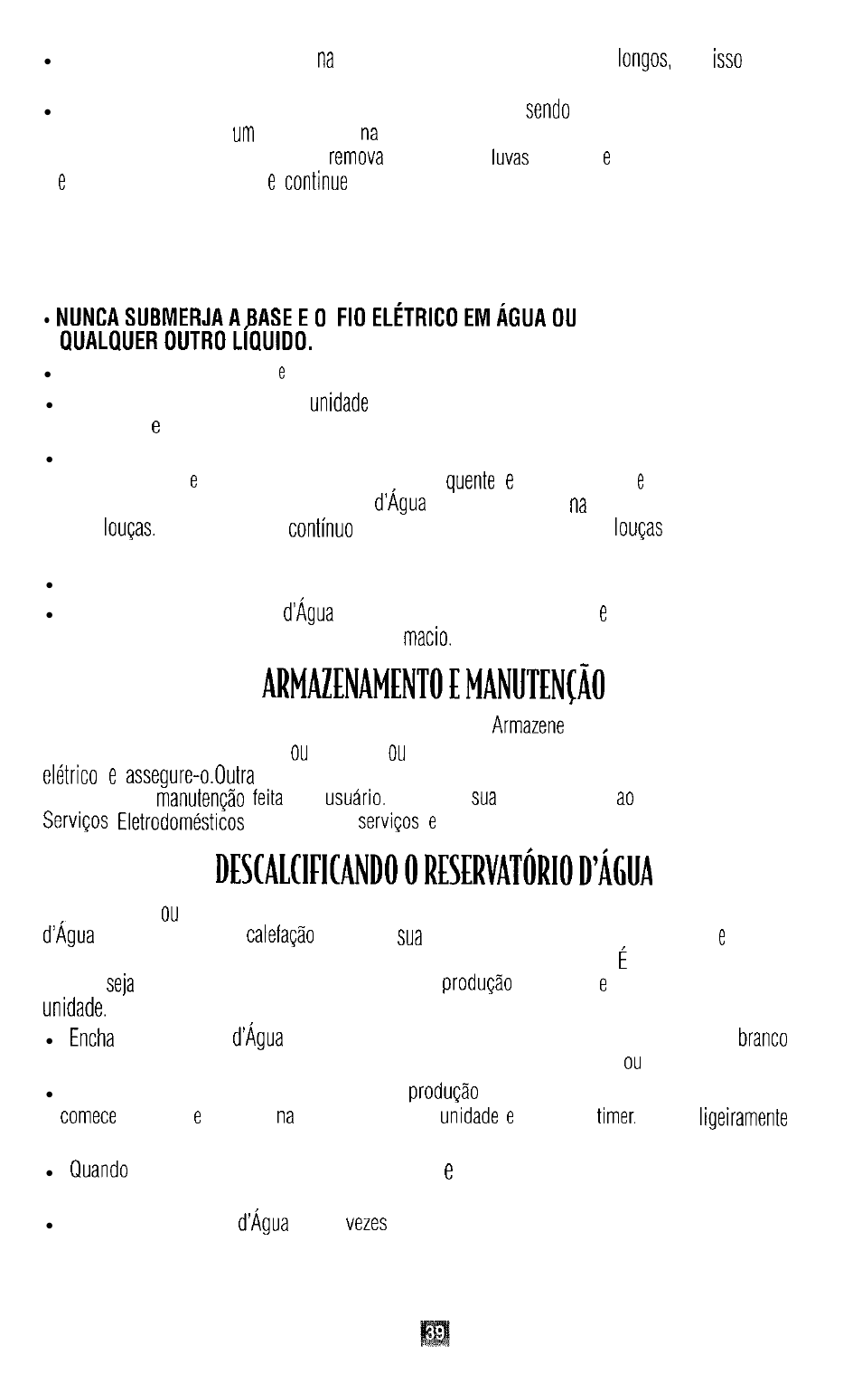 Como limpara sua panela a vapor | Oster DESIGNER 4711 User Manual | Page 39 / 44