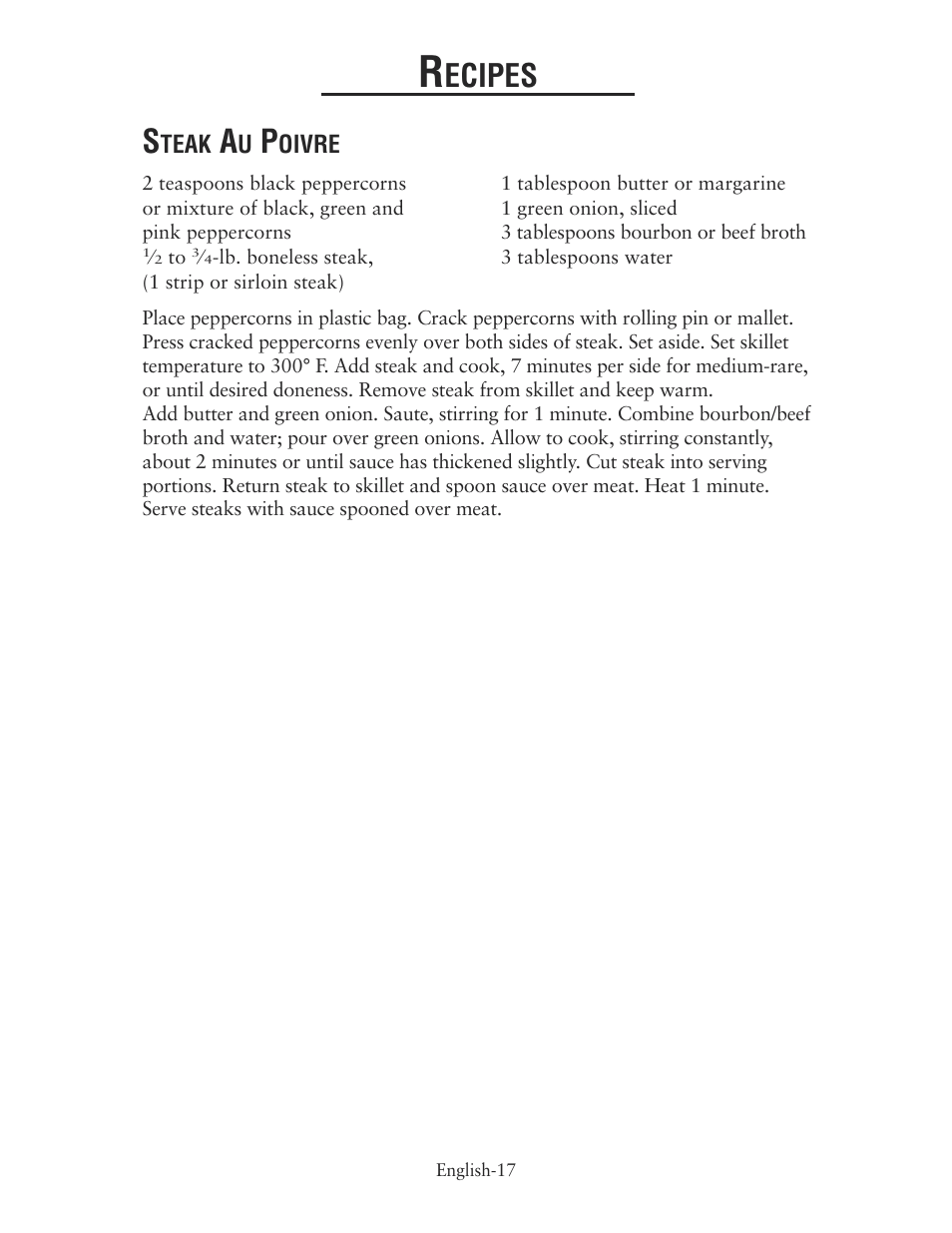 Ecipes | Oster CKSTSKRM20 User Manual | Page 17 / 40